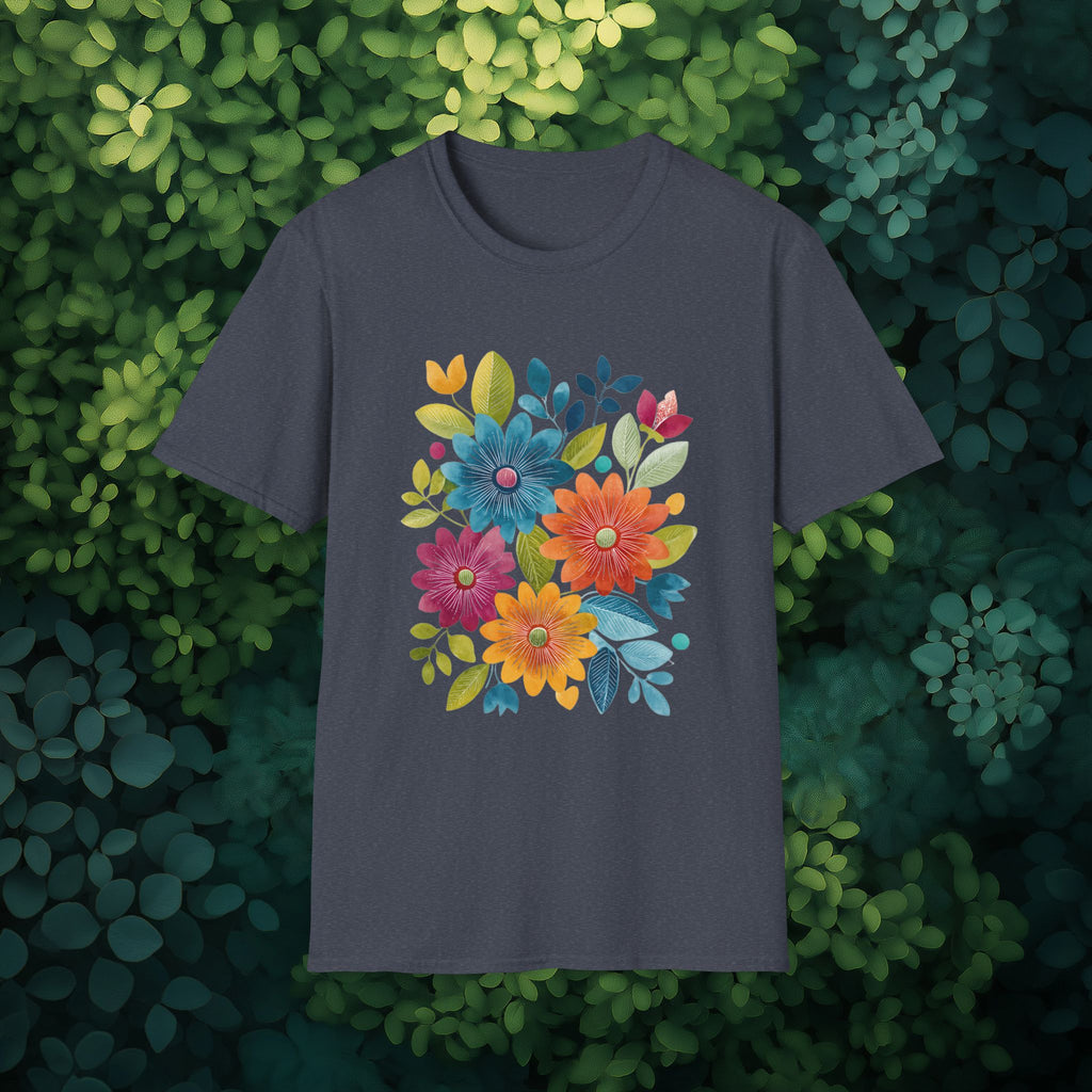 Retro Floral Collage Tee