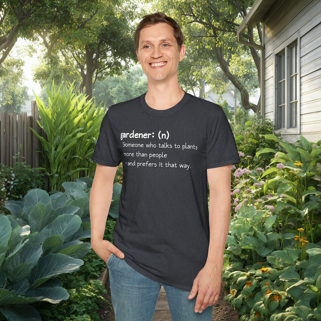 Gardener Definition, Prefers Plants to People T-Shirt