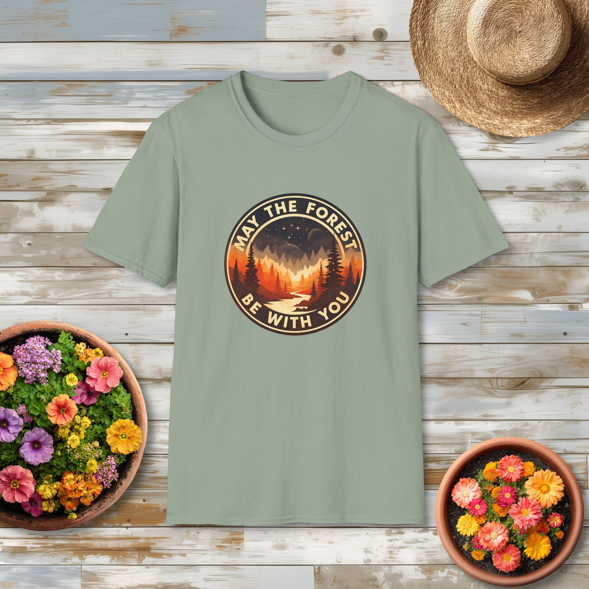 May the Forest Be With You Retro Sci-Fi Forest Shirt