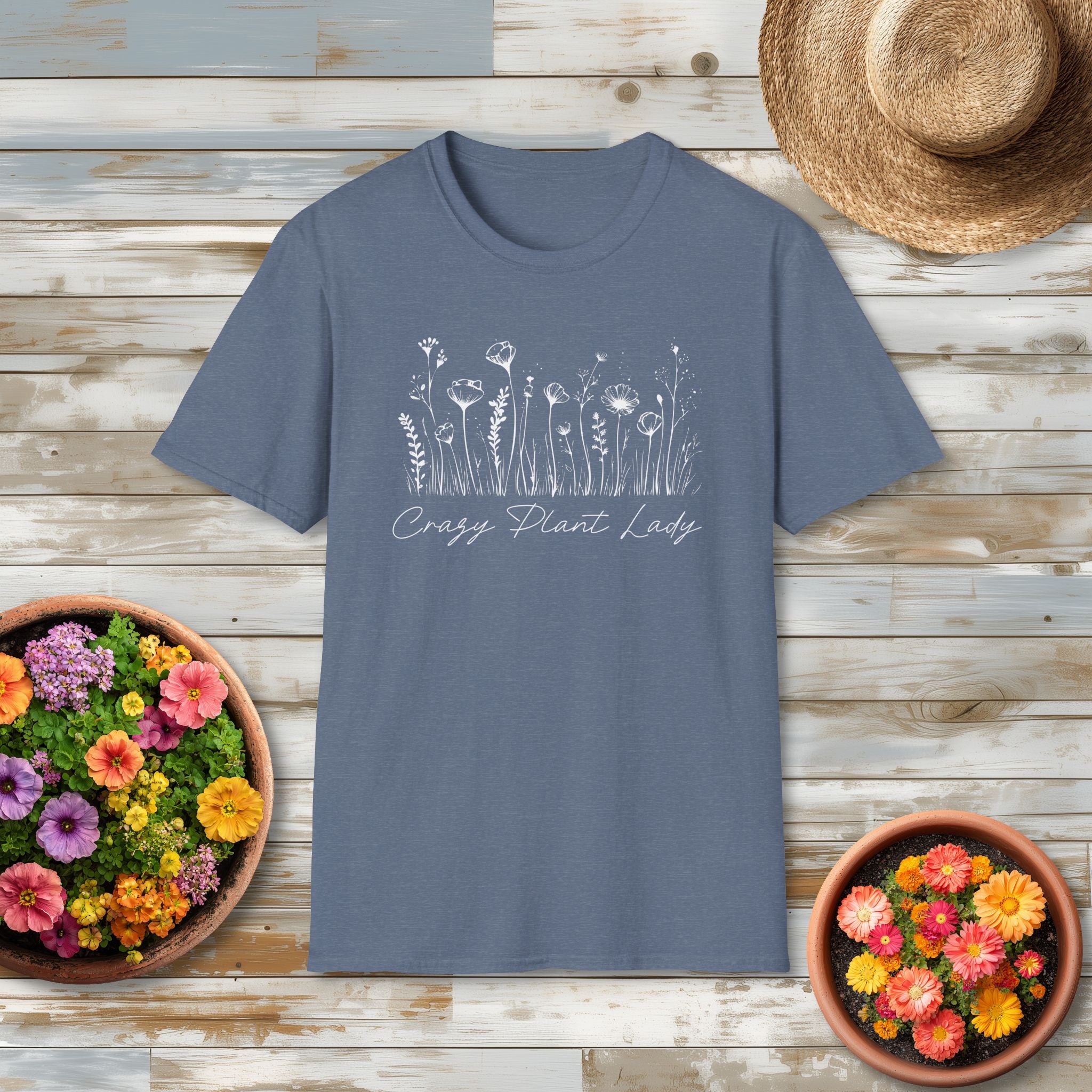 Crazy Plant Lady T-Shirt for Gardeners