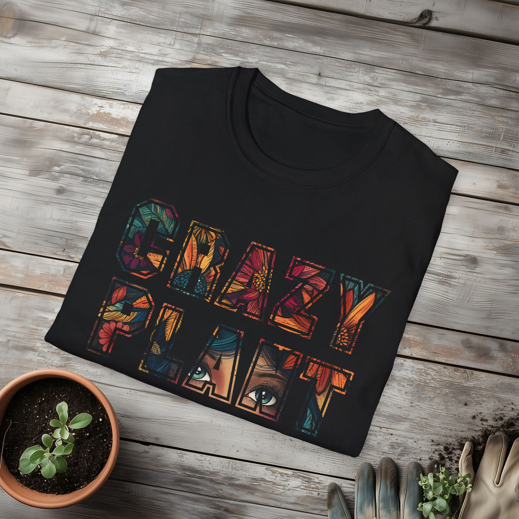 Boho Crazy Plant Lady T-Shirt for  Backyard Gardeners