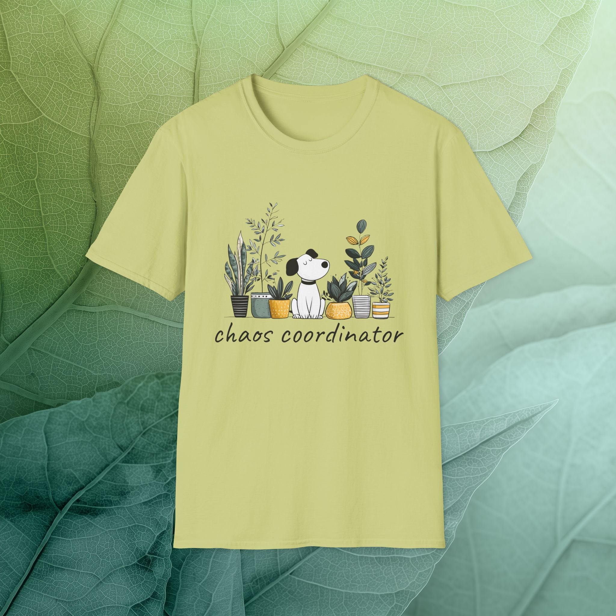 Chaos Coordinator Dog and Plant Lover T-Shirt