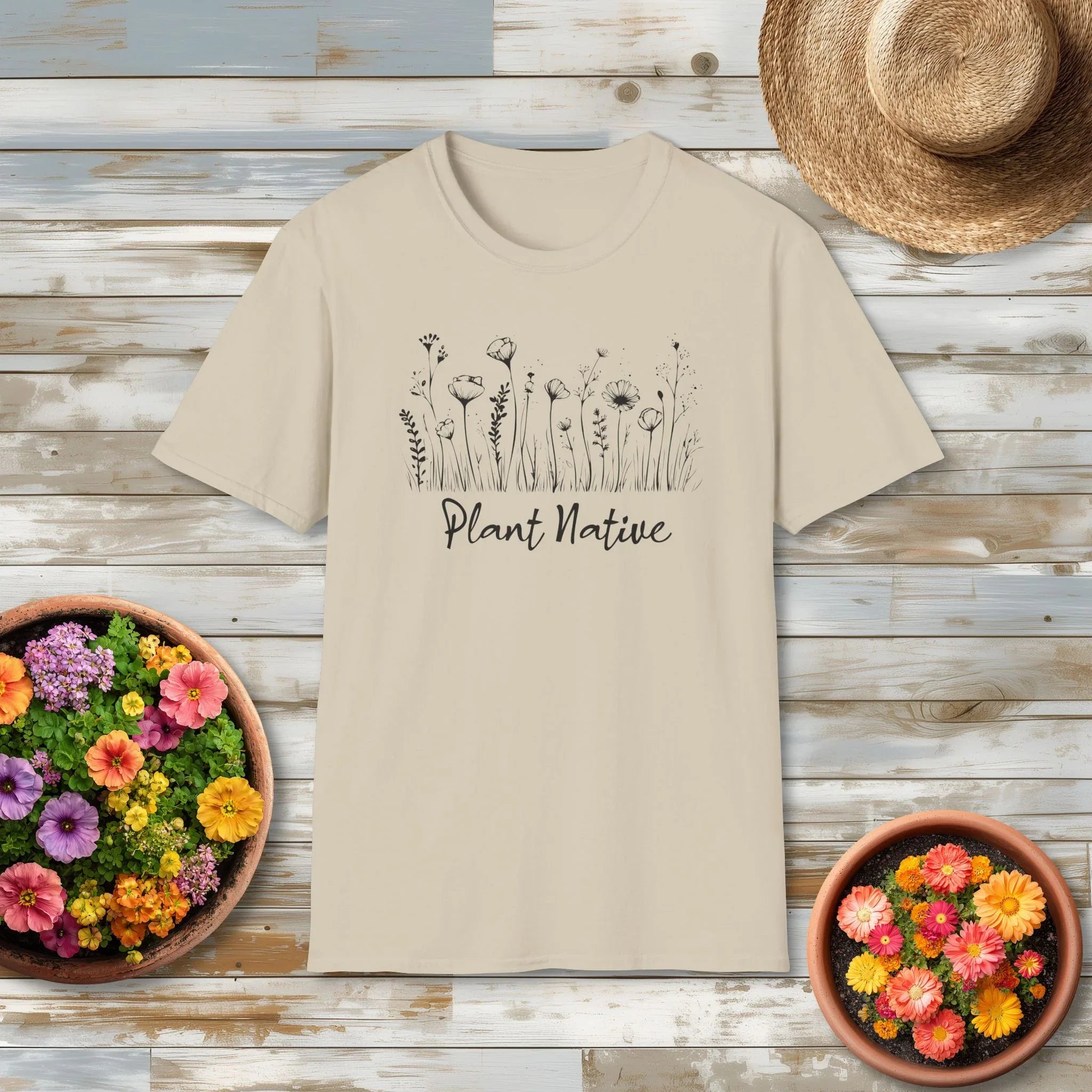 Plant Native T-Shirt for Plant Lovers and Gardeners