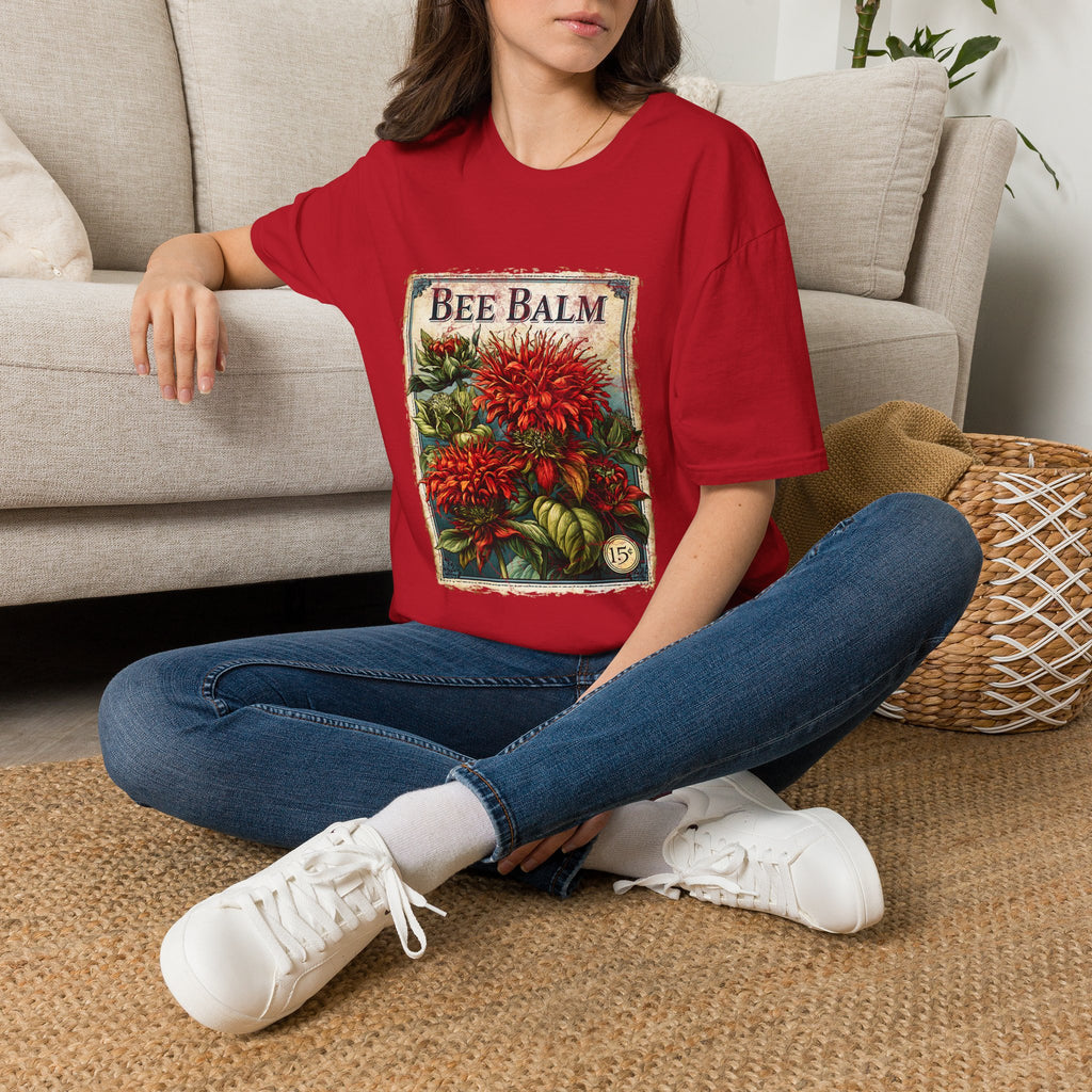 Bee Balm Vintage Seed Packet T-Shirt