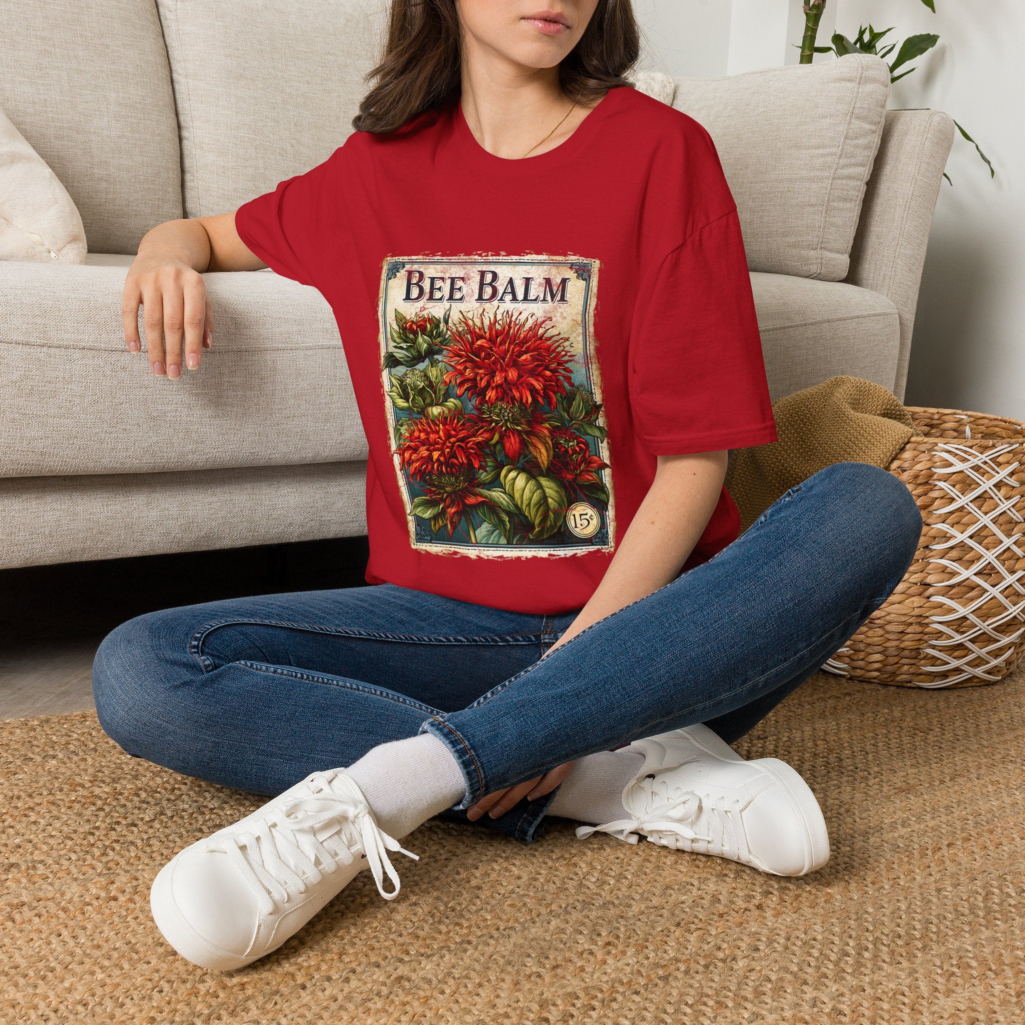 Bee Balm Vintage Seed Packet T-Shirt