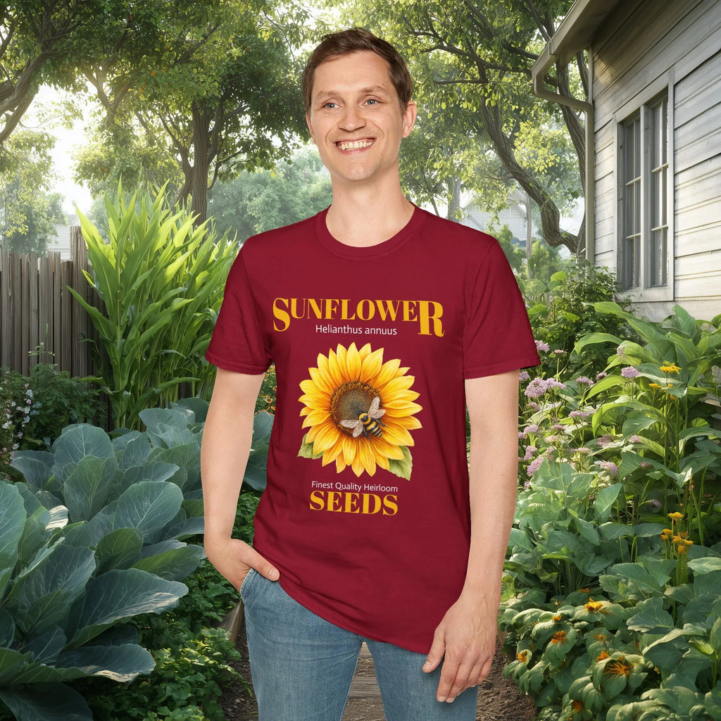 Sunflower Vintage Seed Packet Shirt