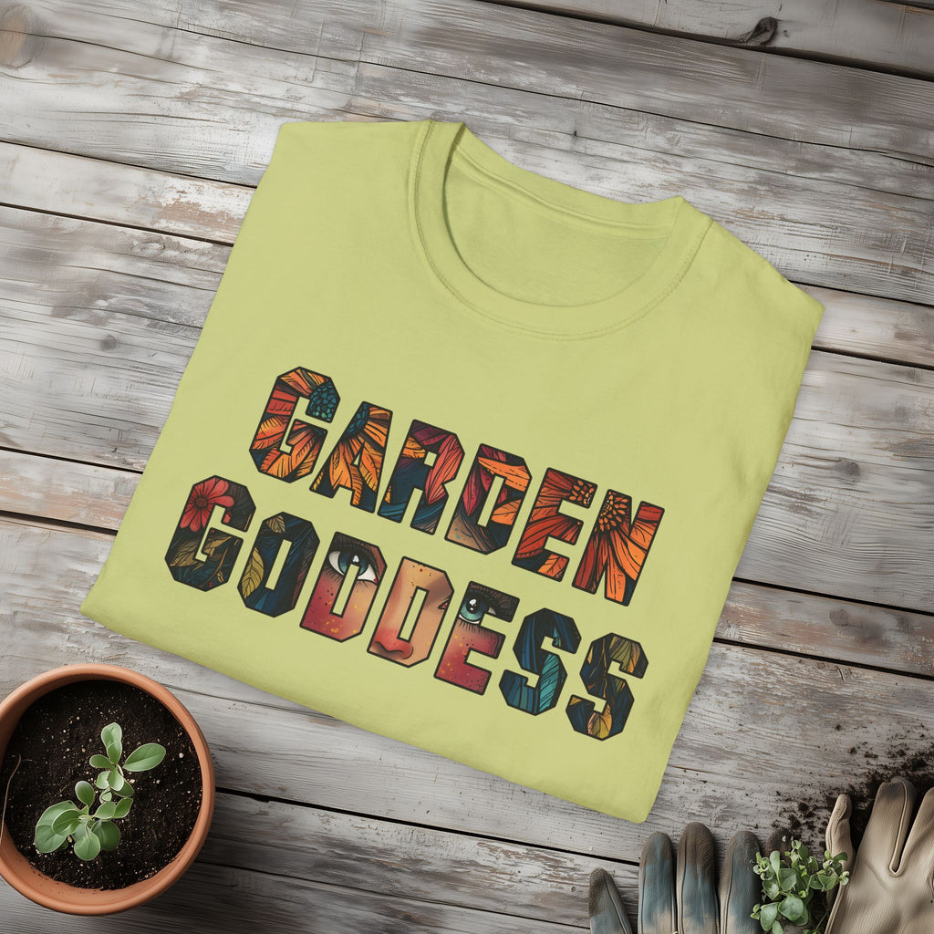 Boho Garden Goddess T-Shirt for  Nature Lovers