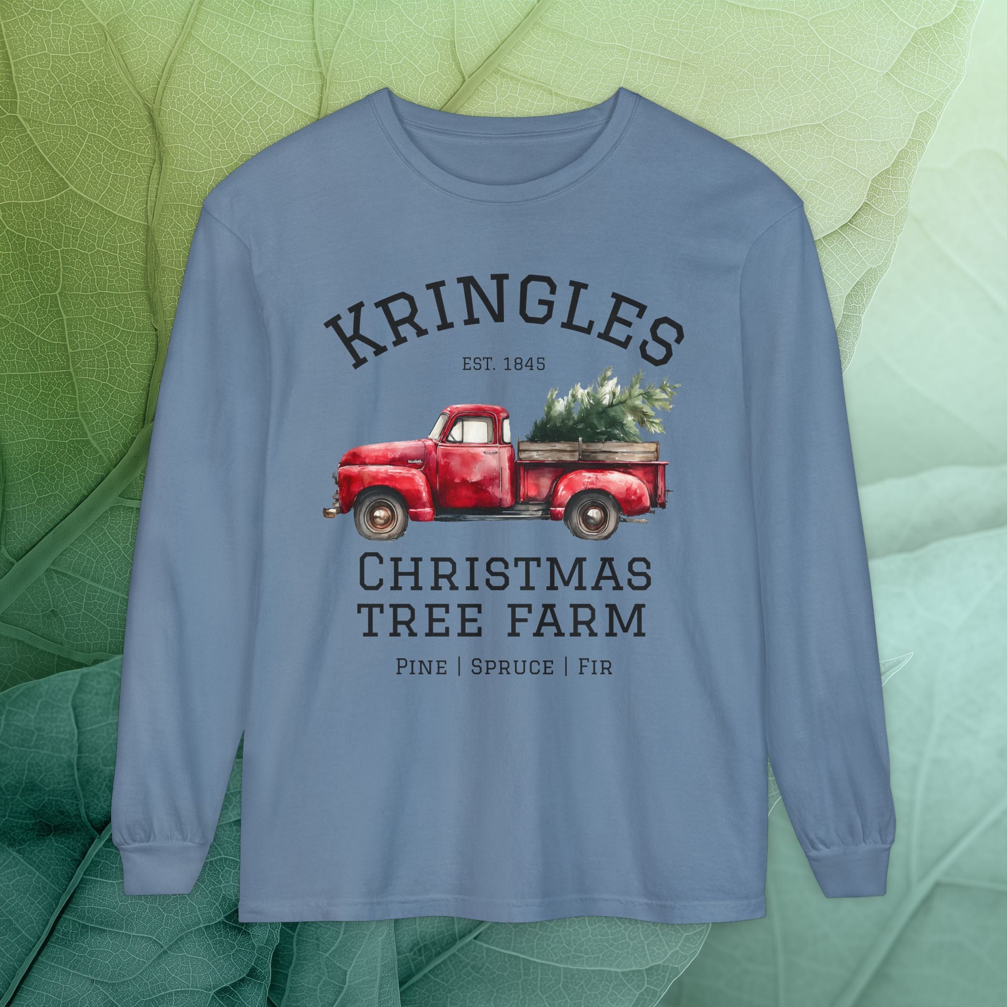 Kringles Christmas Tree Farm Long Sleeve Tee