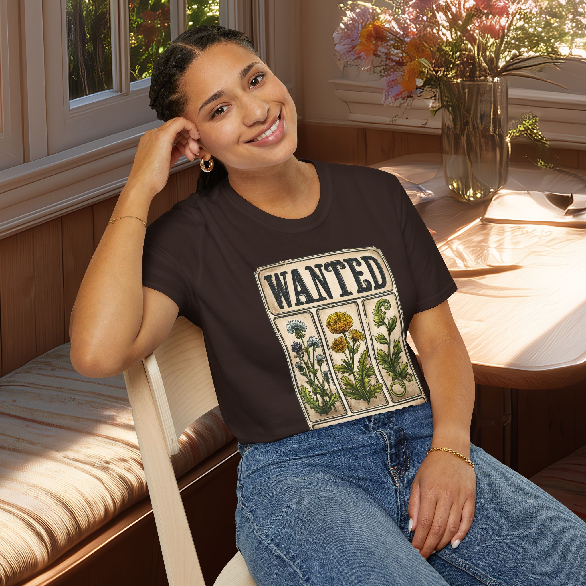 Wanted Poster Weed Plant Posse T-Shirt – Punny Garden Humor