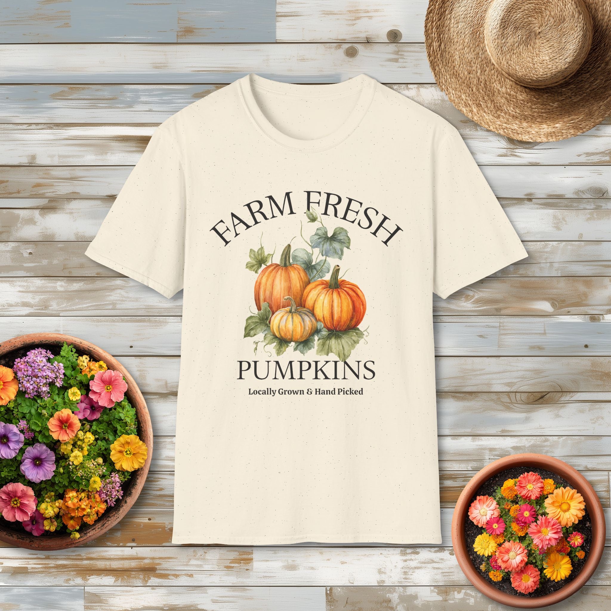 Farm Fresh Pumpkins Tee with Vintage Farm Style