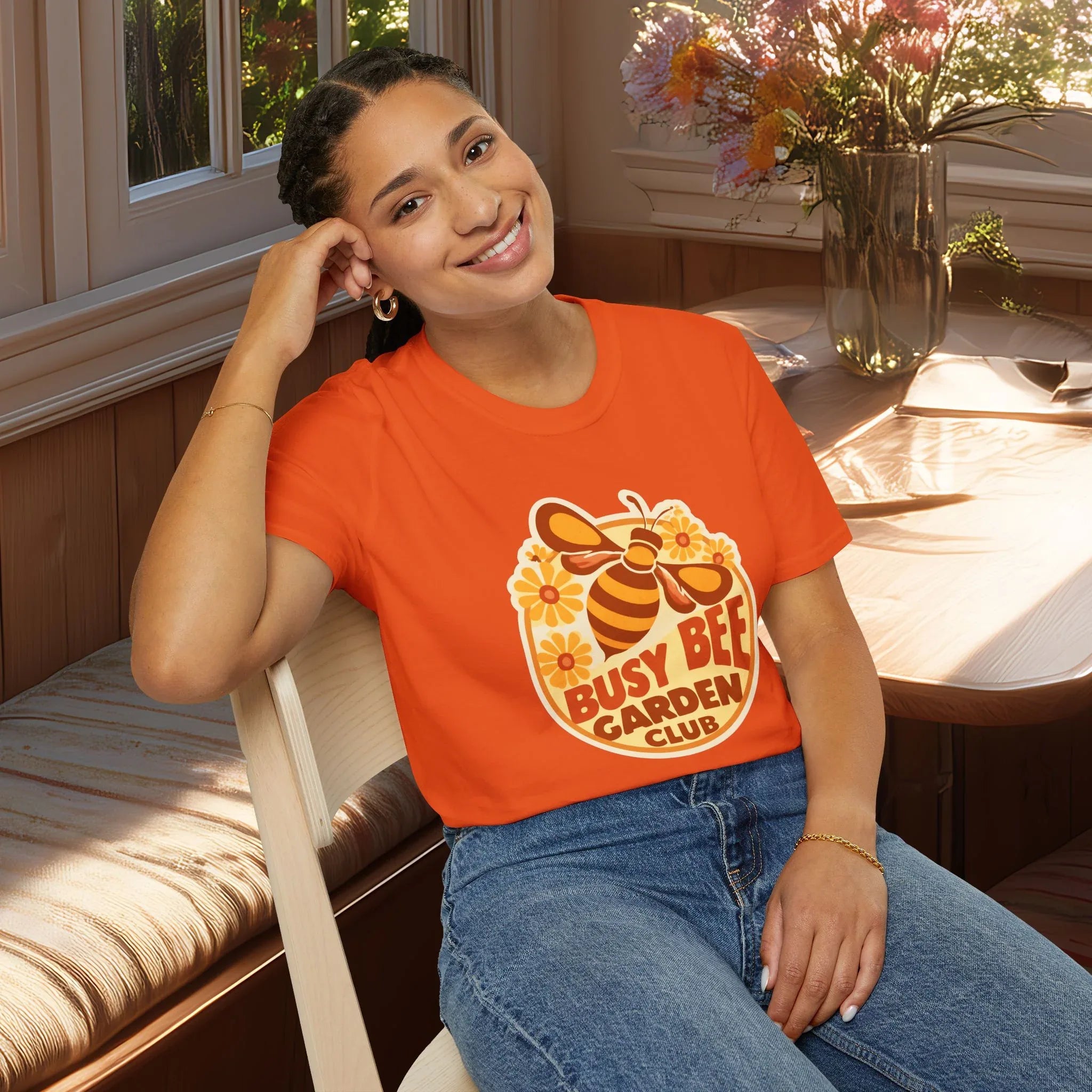 Busy Bee Garden Club Shirt – Retro 60s Bee Tee