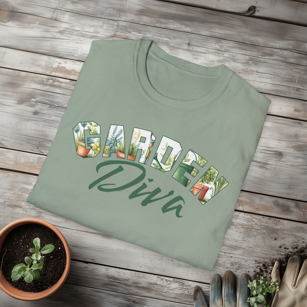 Garden Diva T-Shirt for Plant Lovers and Gardeners