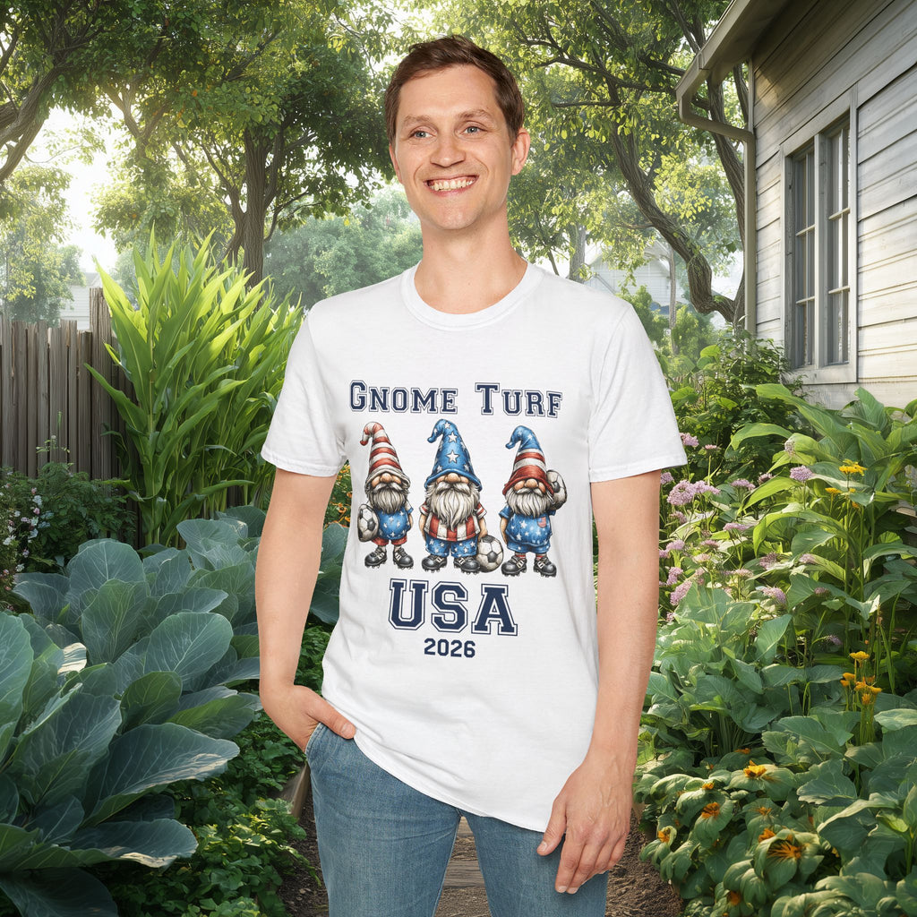 Gnome Turf USA 2026 Soccer Gnome T-Shirt