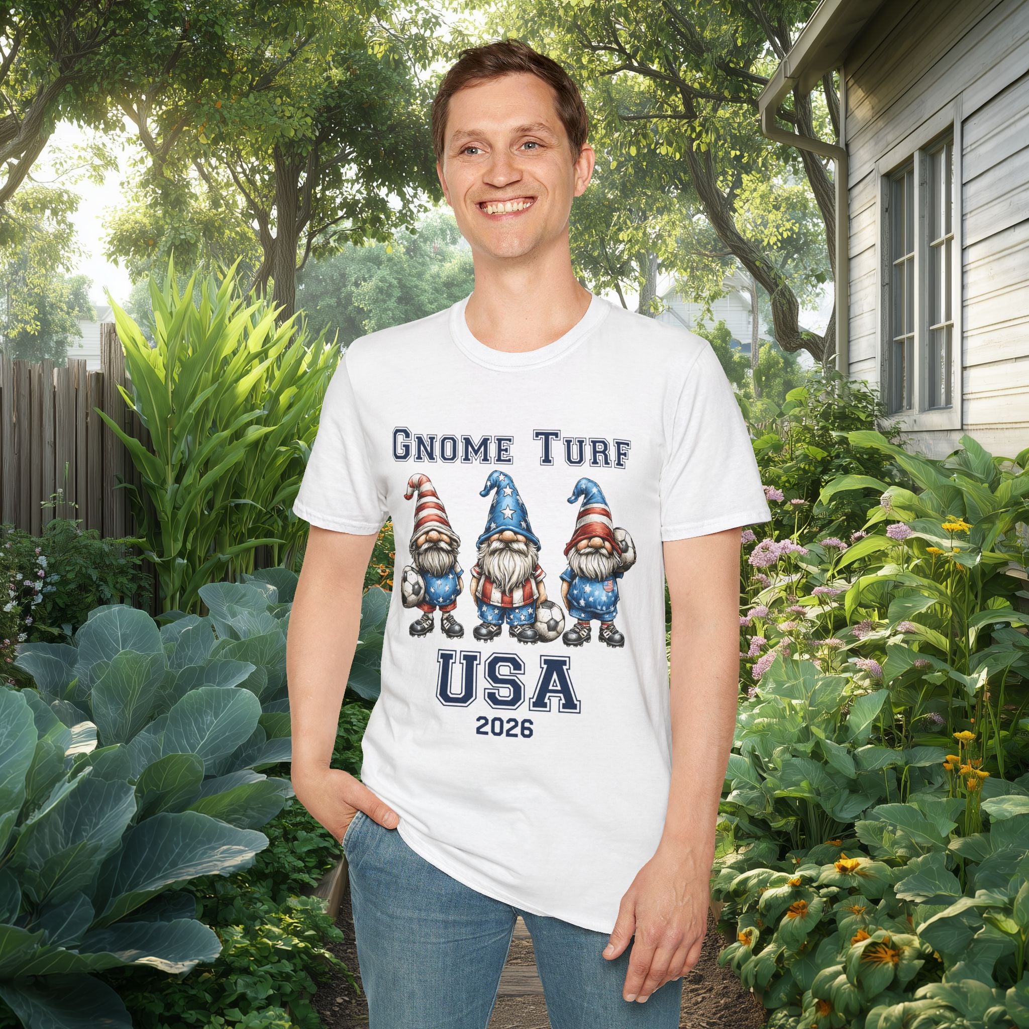 Gnome Turf USA 2026 Soccer Gnome T-Shirt