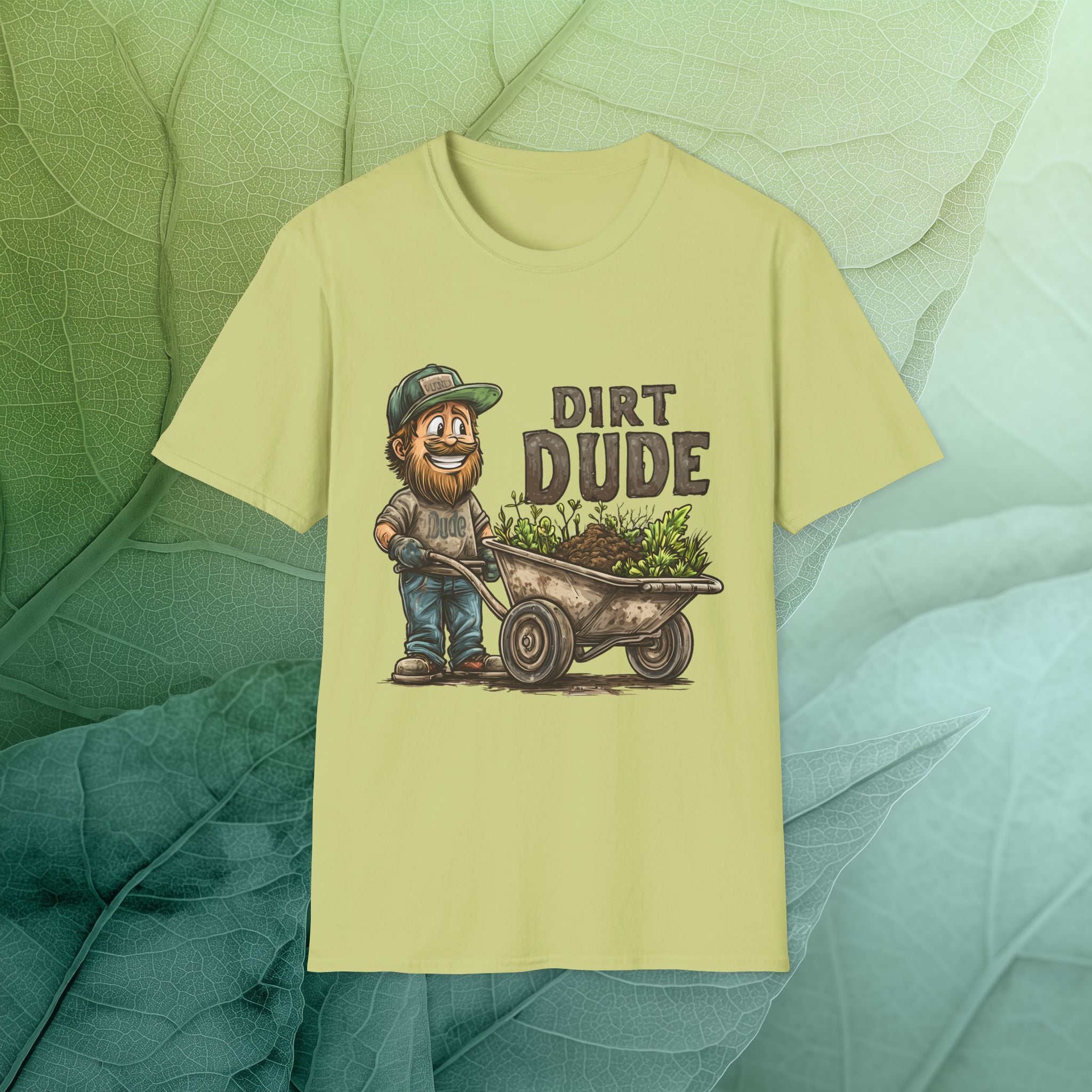 Dirt Dude with Wheelbarrow T-Shirt