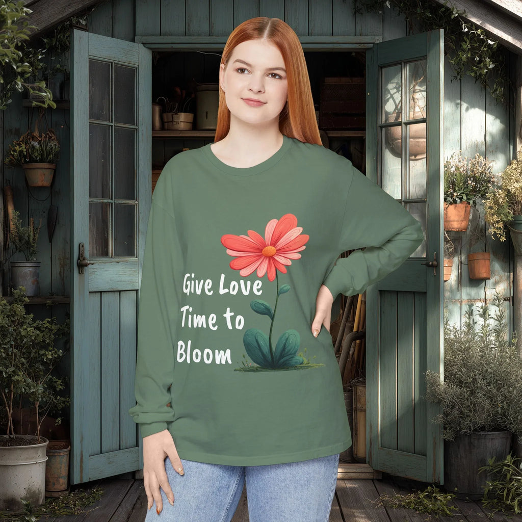 Give Love Time to Bloom Long Sleeve Tee