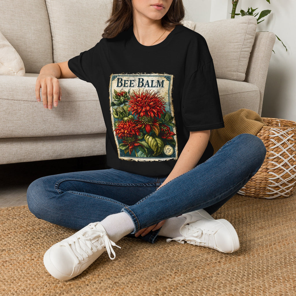 Bee Balm Vintage Seed Packet T-Shirt
