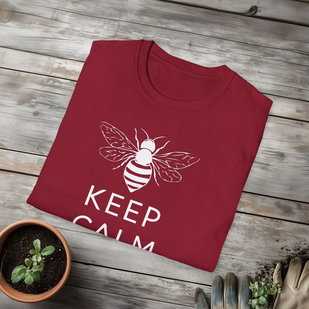 Keep Calm and Bee Bold T-Shirt for Bee and Nature Lovers