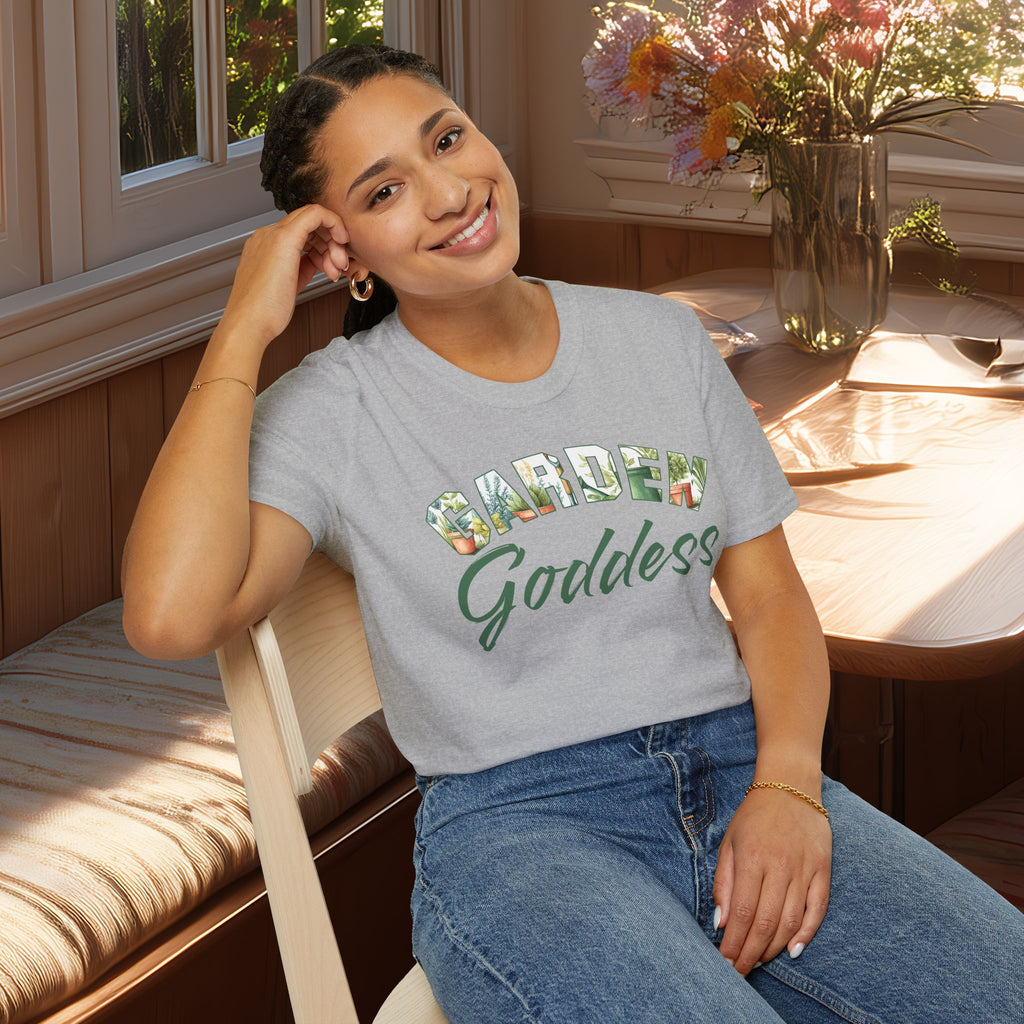 Garden Goddess T-Shirt for Plant Lovers and Gardeners