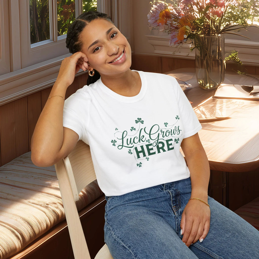 Luck Grows Here Shamrock T-Shirt