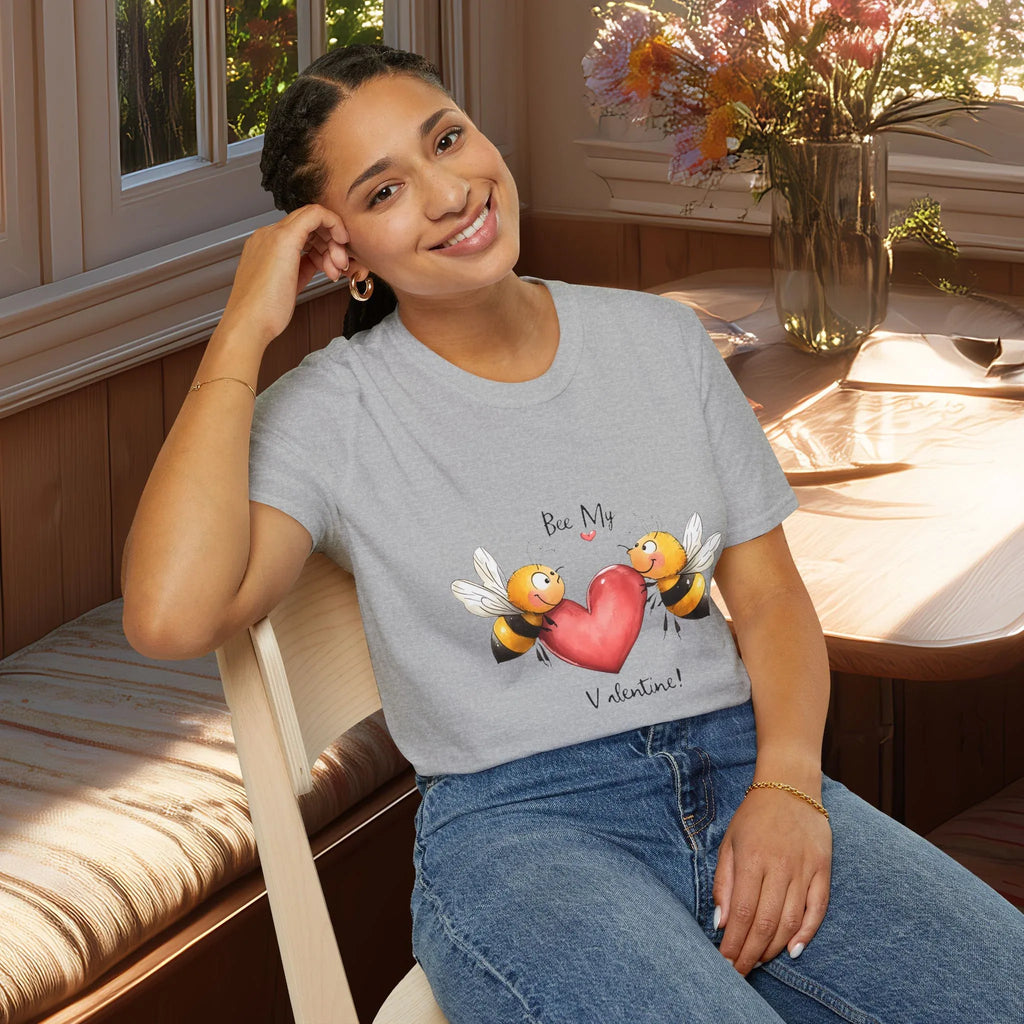 Cute Cartoon Bee My Valentine T-shirt