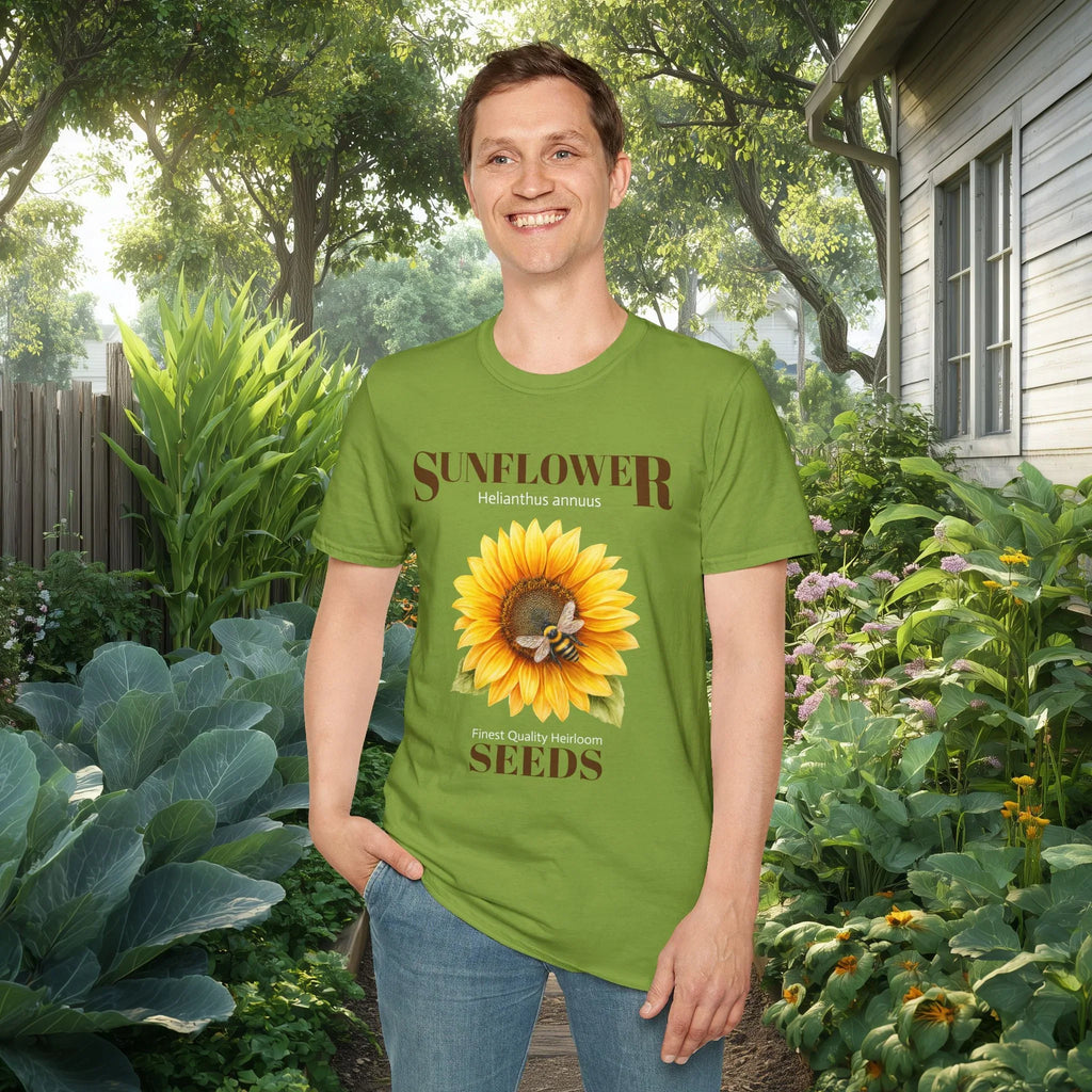 Sunflower Vintage Seed Packet Shirt