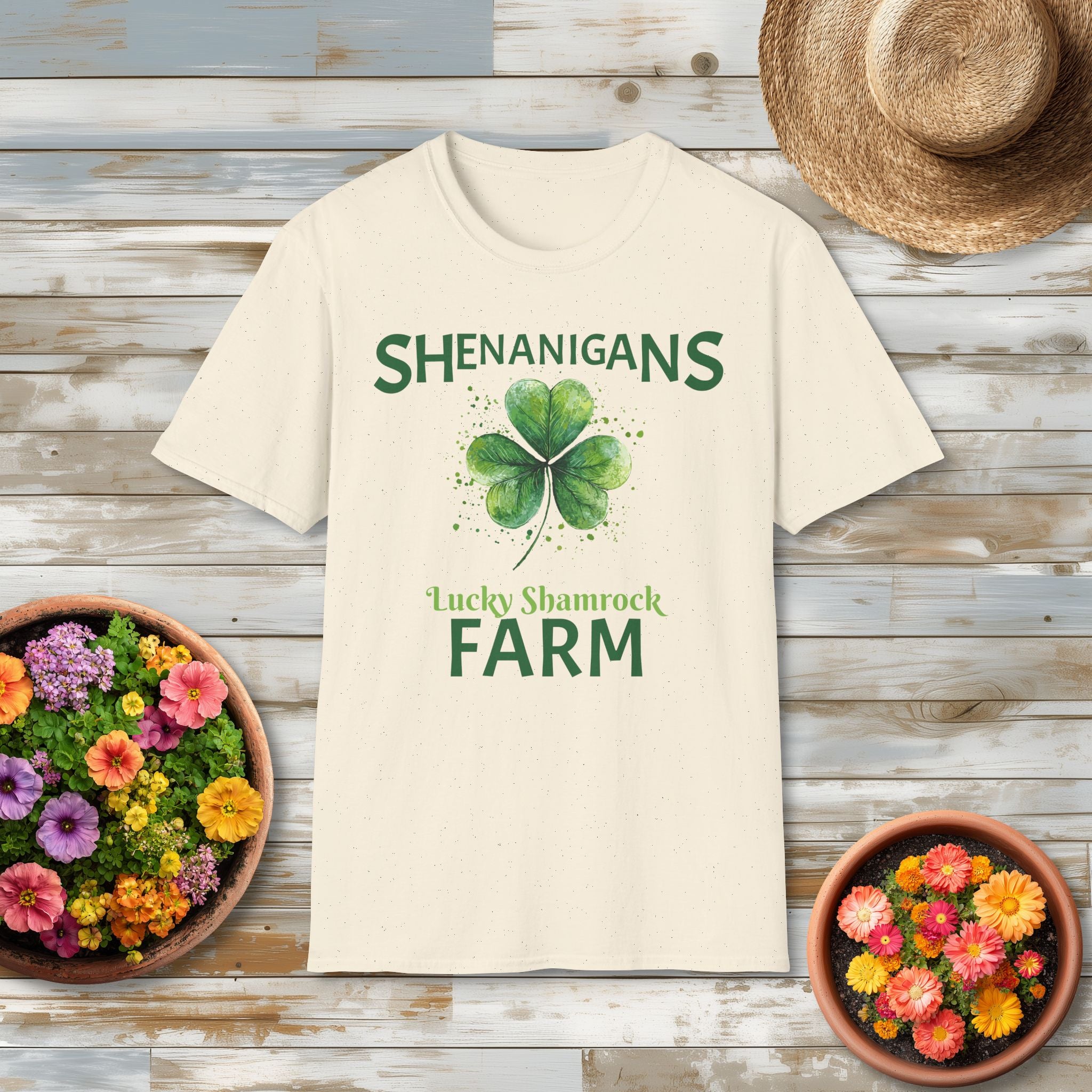 Shenanigans Lucky Shamrock Farm T-Shirt