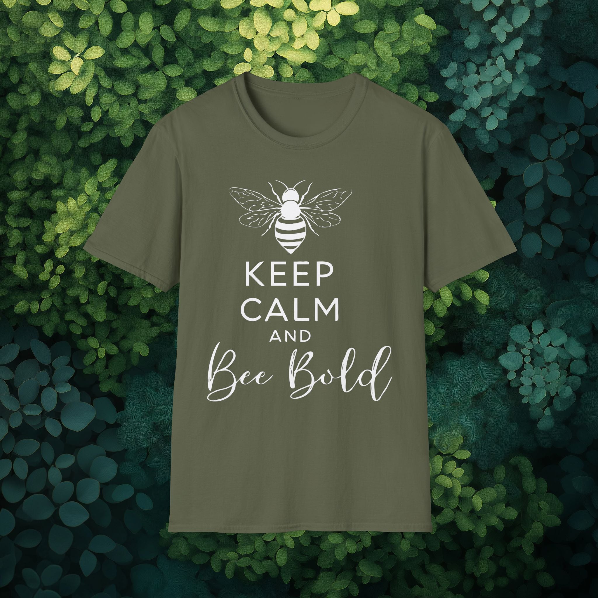 Keep Calm and Bee Bold T-Shirt for Bee and Nature Lovers