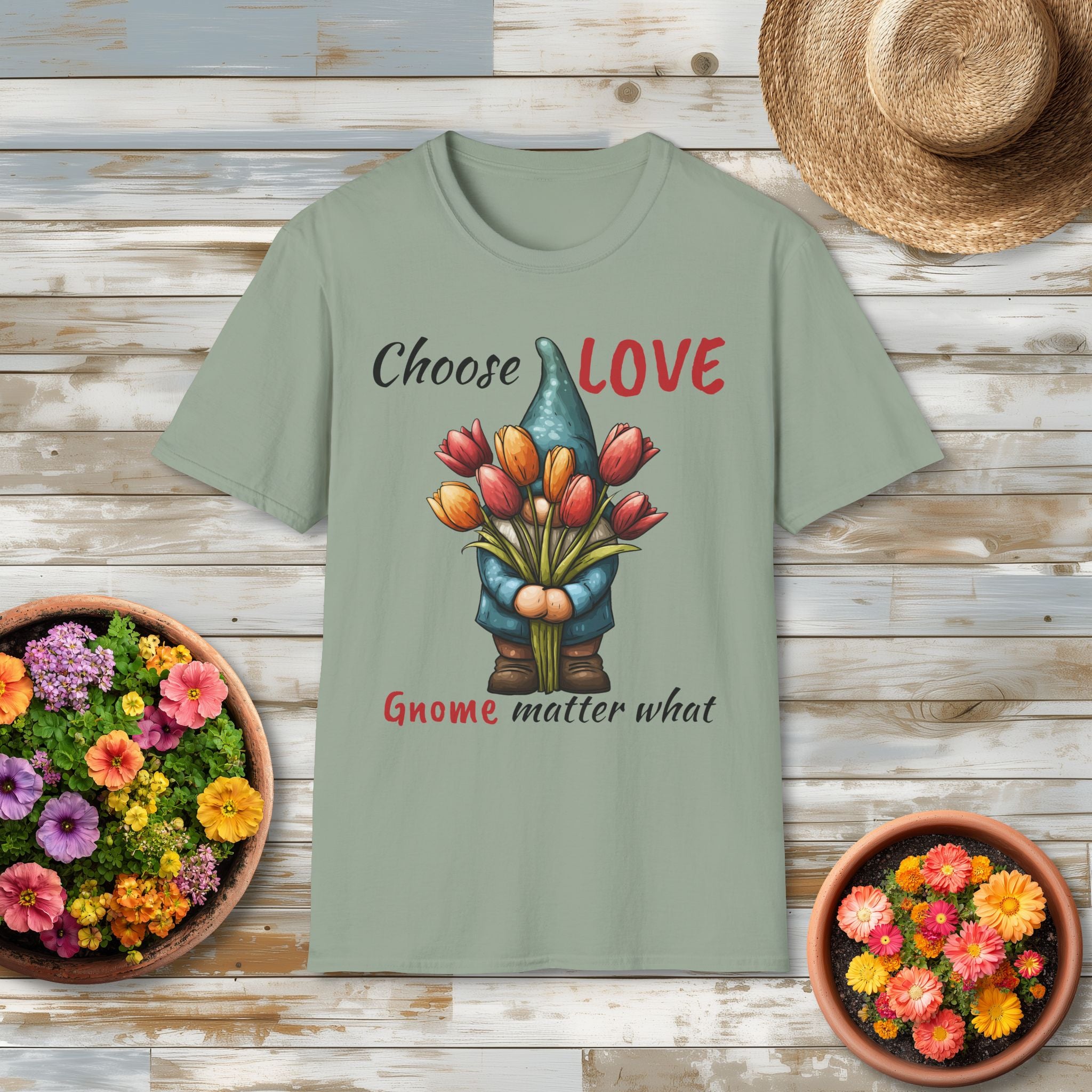 Choose LOVE Gnome Matter What T-Shirt
