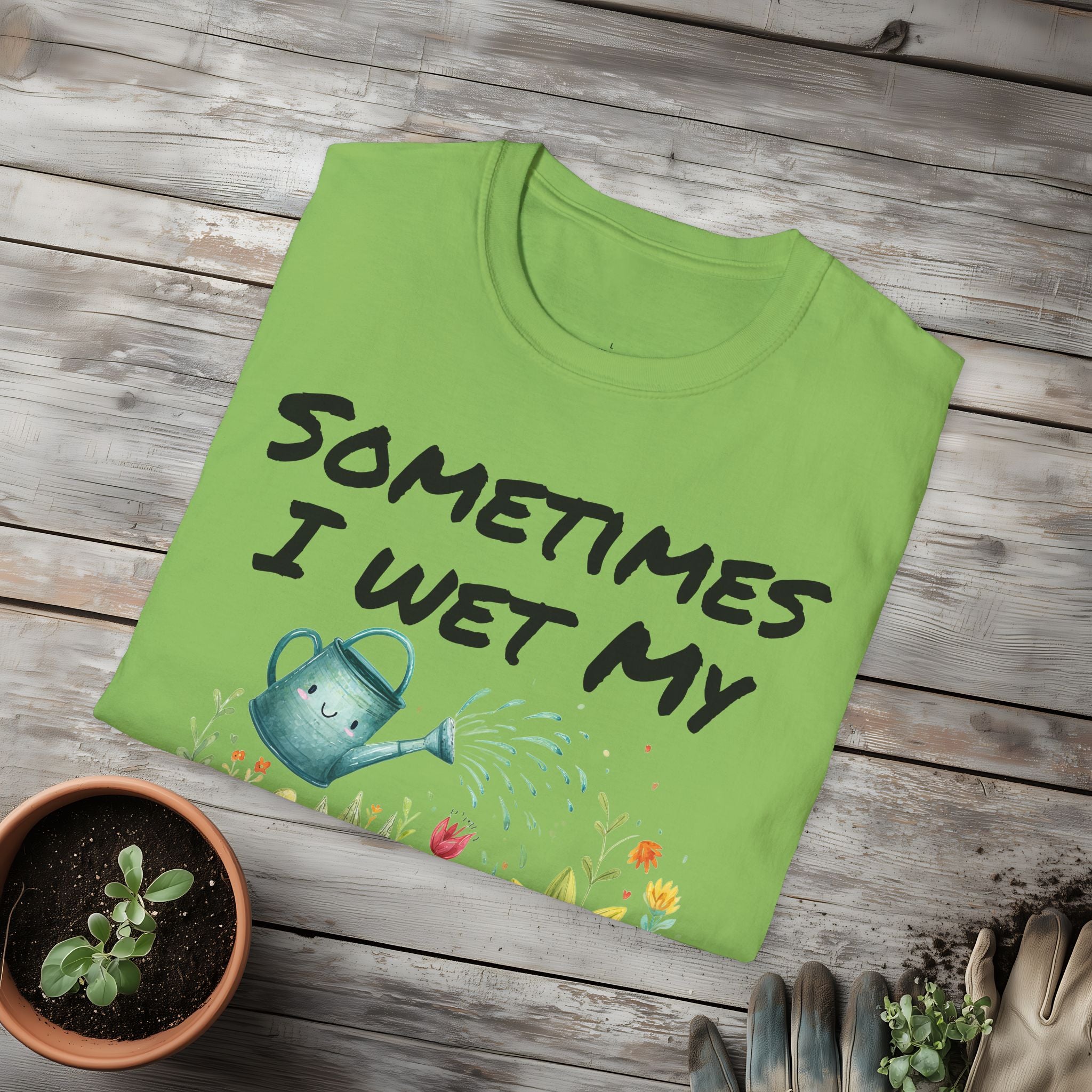 Cartoon Sometimes I Wet My Plants T-Shirt