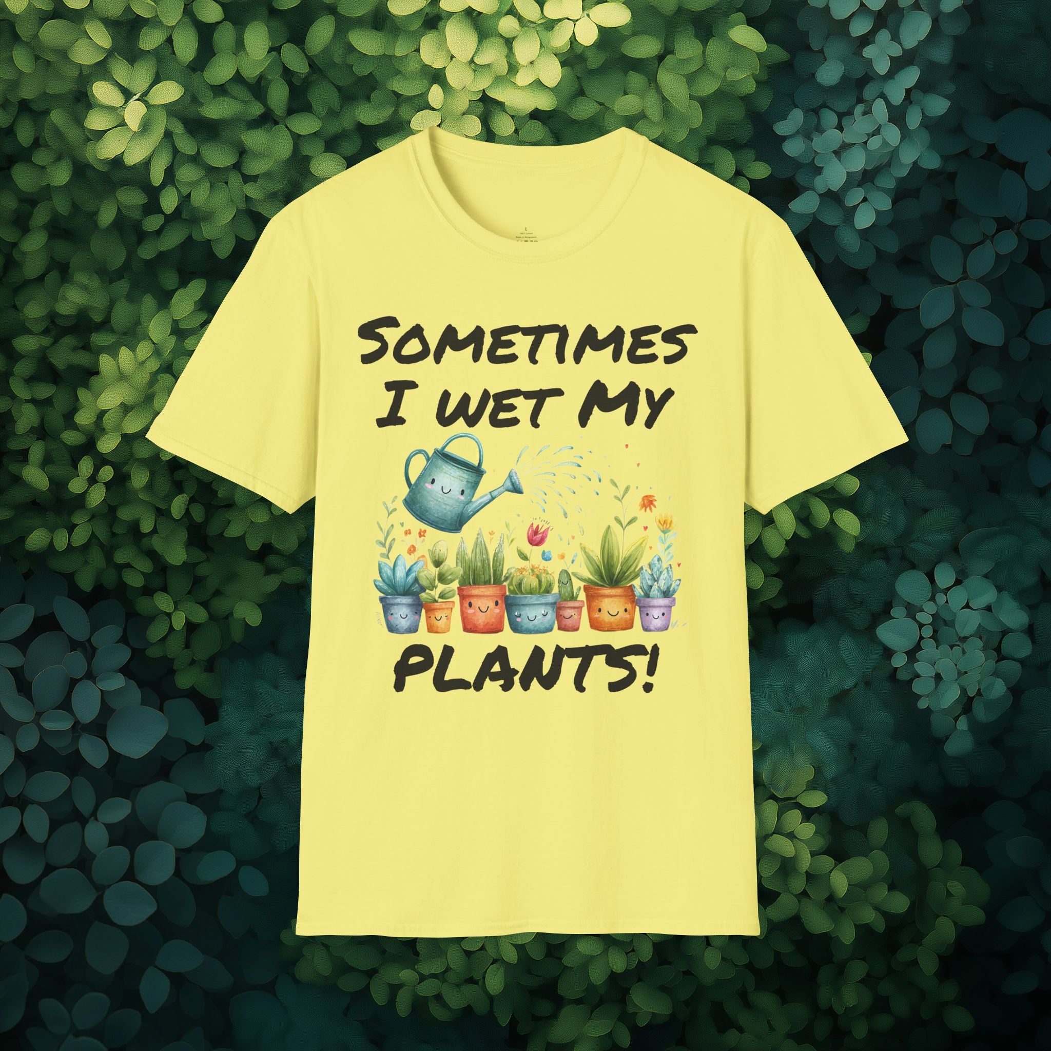 Cartoon Sometimes I Wet My Plants T-Shirt