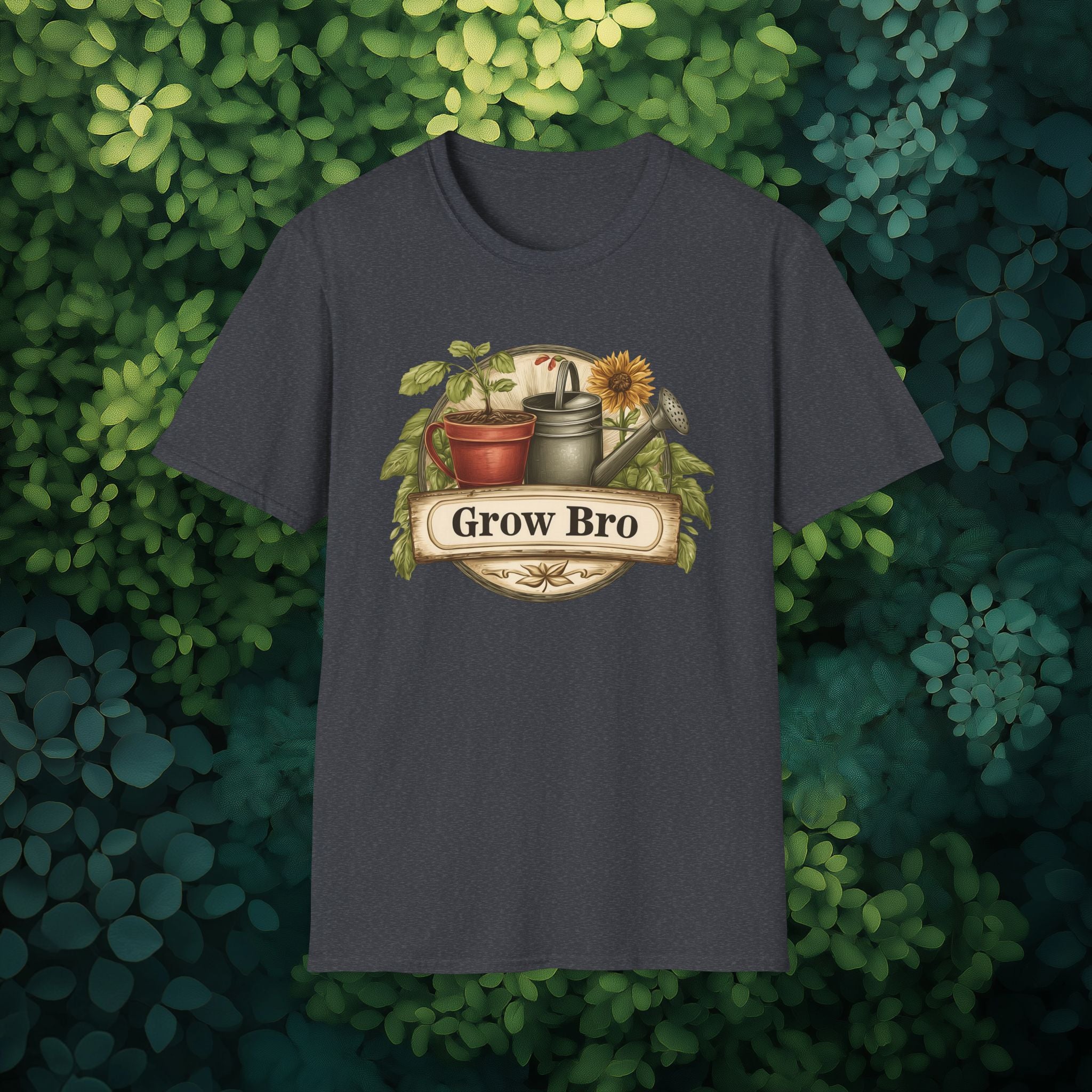 Vintage Grow Bro T-Shirt for  Backyard Gardeners