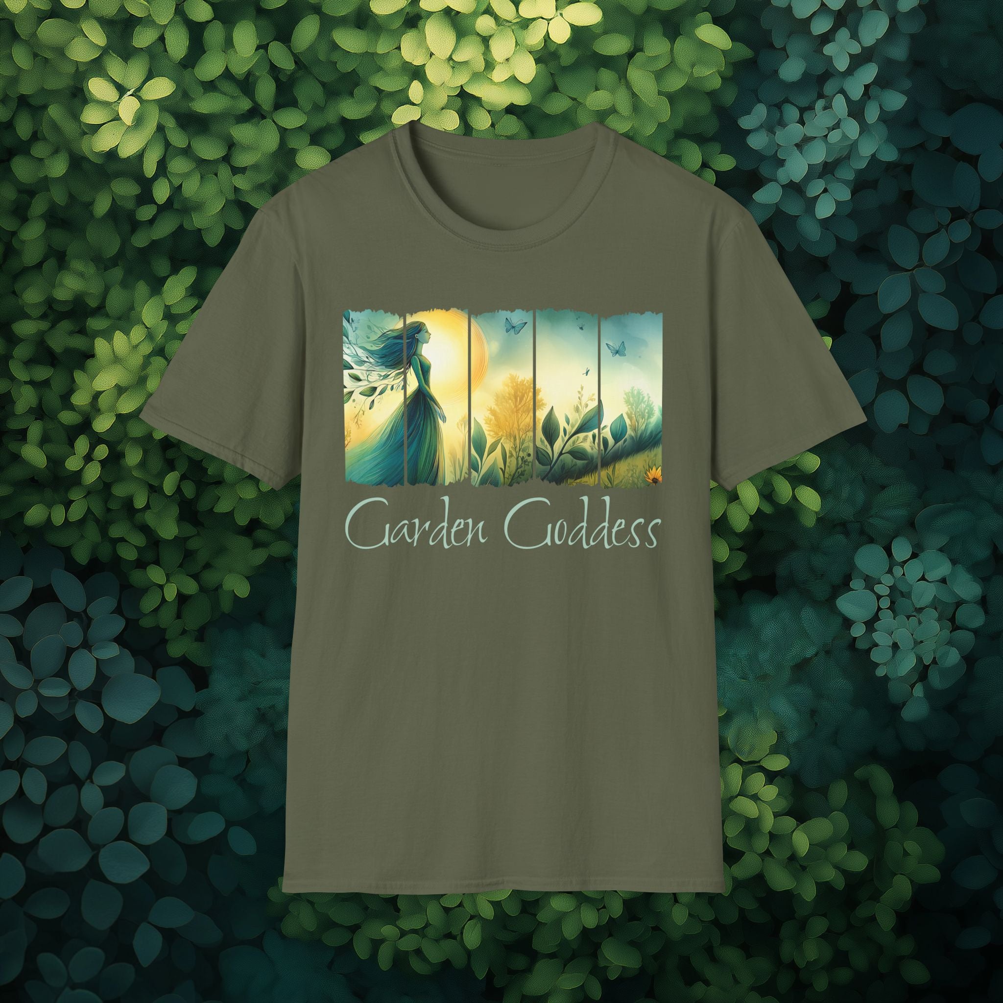 Divine Feminine Garden T-Shirt for Gardeners
