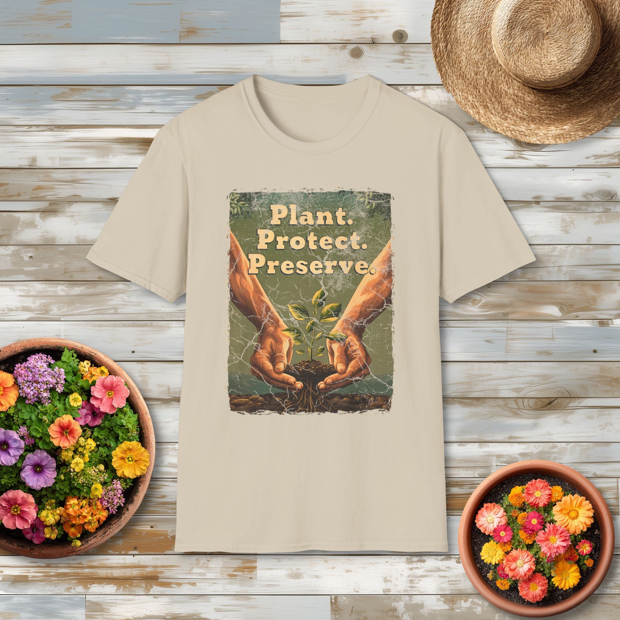 Plant Preserve Protect Vintage Conservation T-Shirt