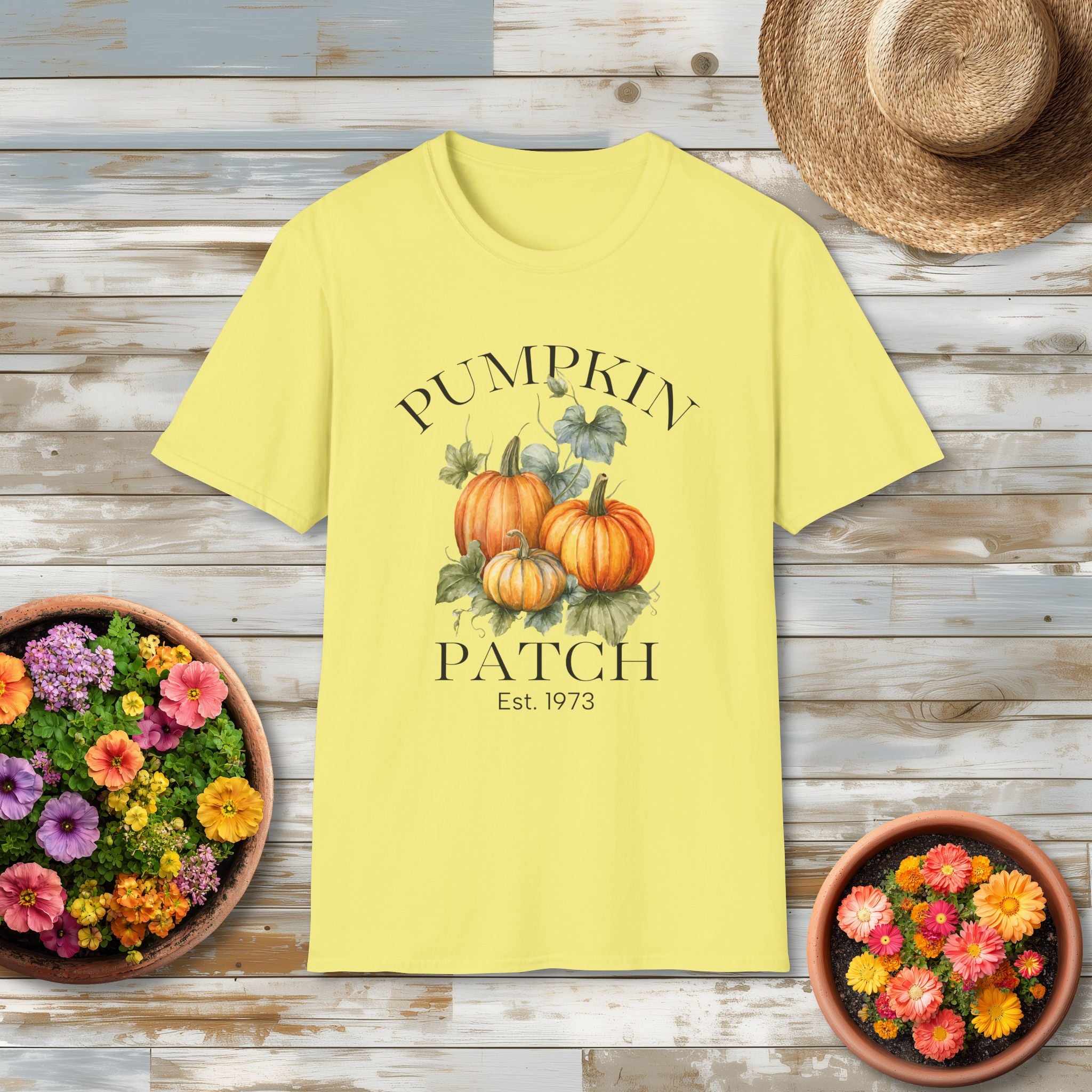Rustic Pumpkin Patch Tee with Vintage Farm Style