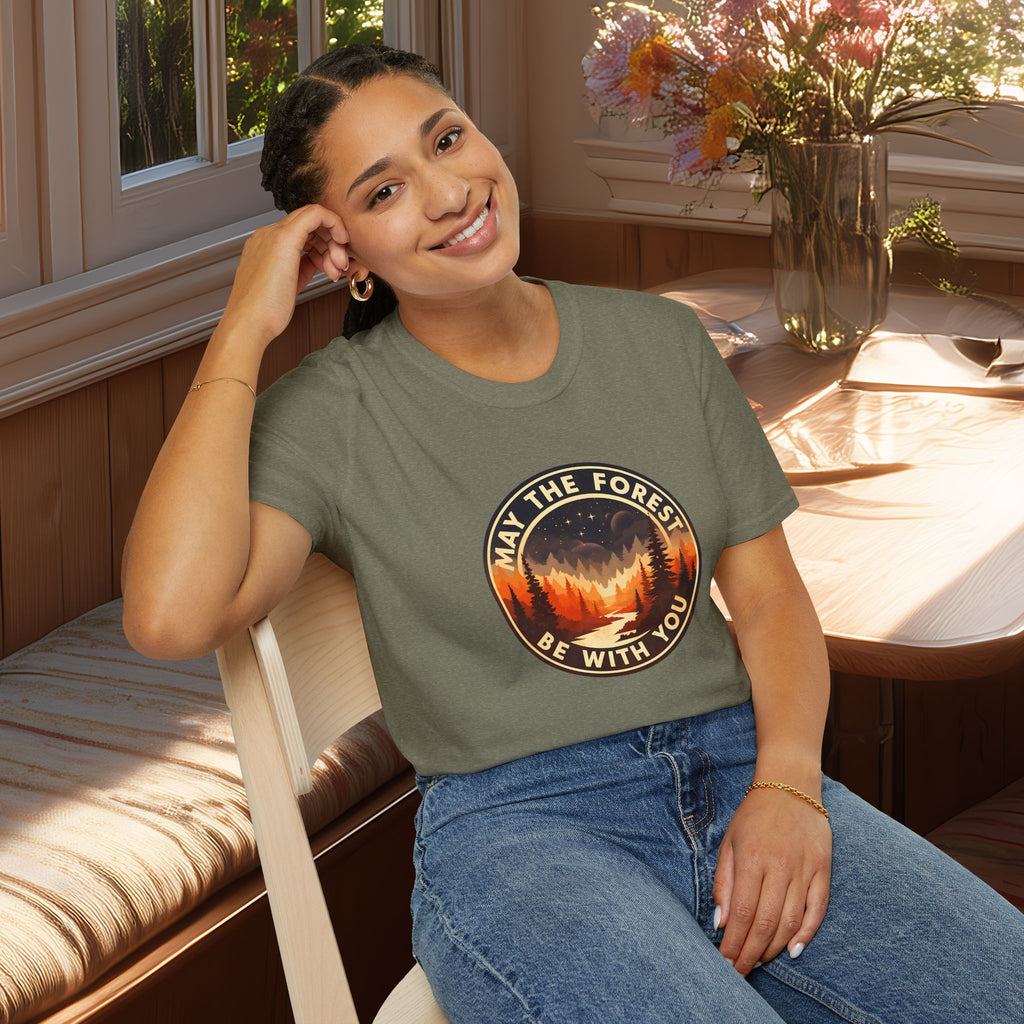 May the Forest Be With You Retro Sci-Fi Forest Shirt