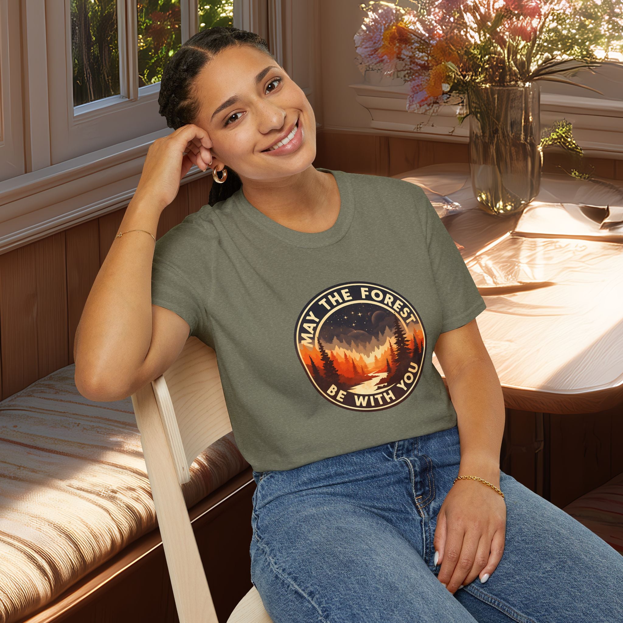 May the Forest Be With You Retro Sci-Fi Forest Shirt