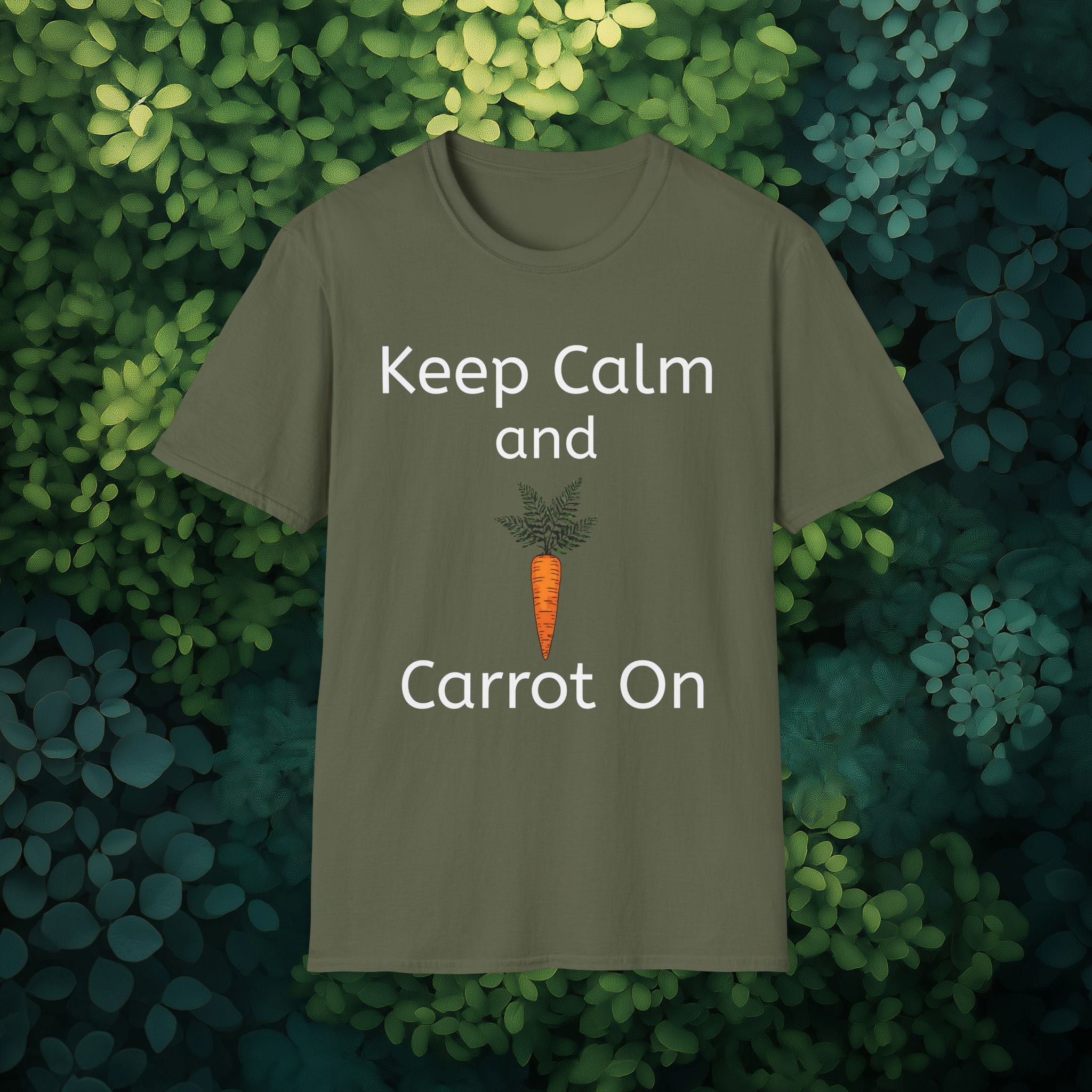 Keep Calm and Carrot On T-Shirt for Garden Lovers