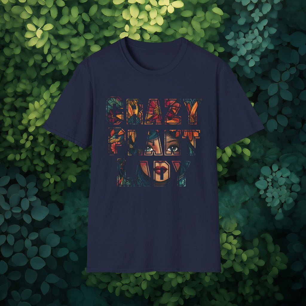 Boho Crazy Plant Lady T-Shirt for  Backyard Gardeners