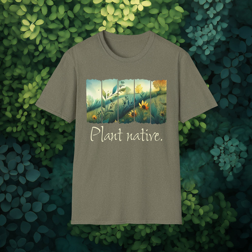 Plant Native Wildflower T-Shirt for Gardeners