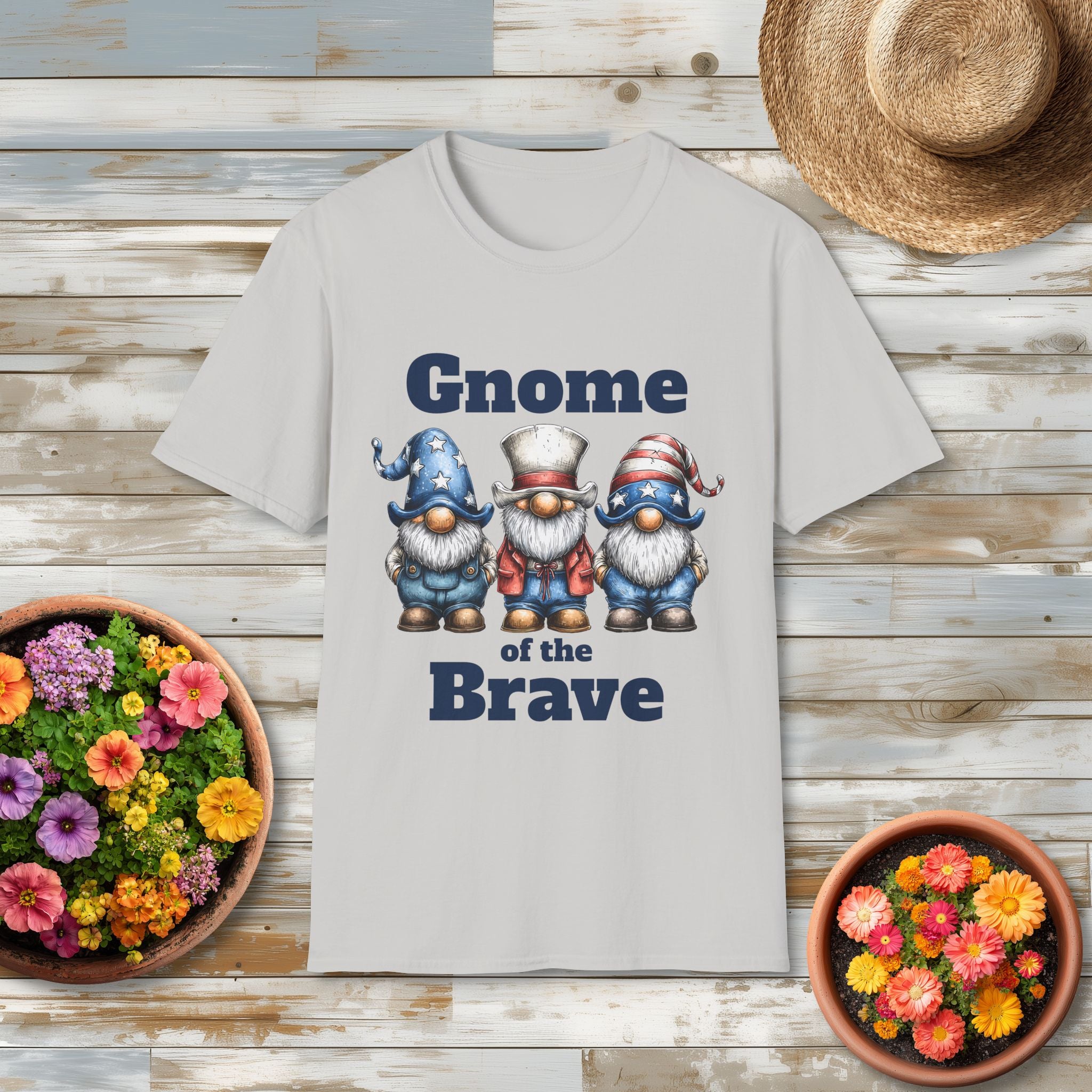 Patriotic Gnome of the Brave USA T-Shirt