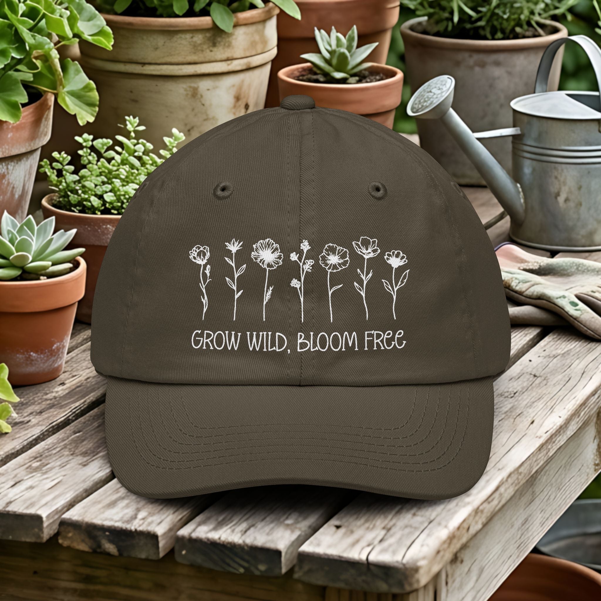 Grow Wild Bloom Free Wildflower Dad Hat