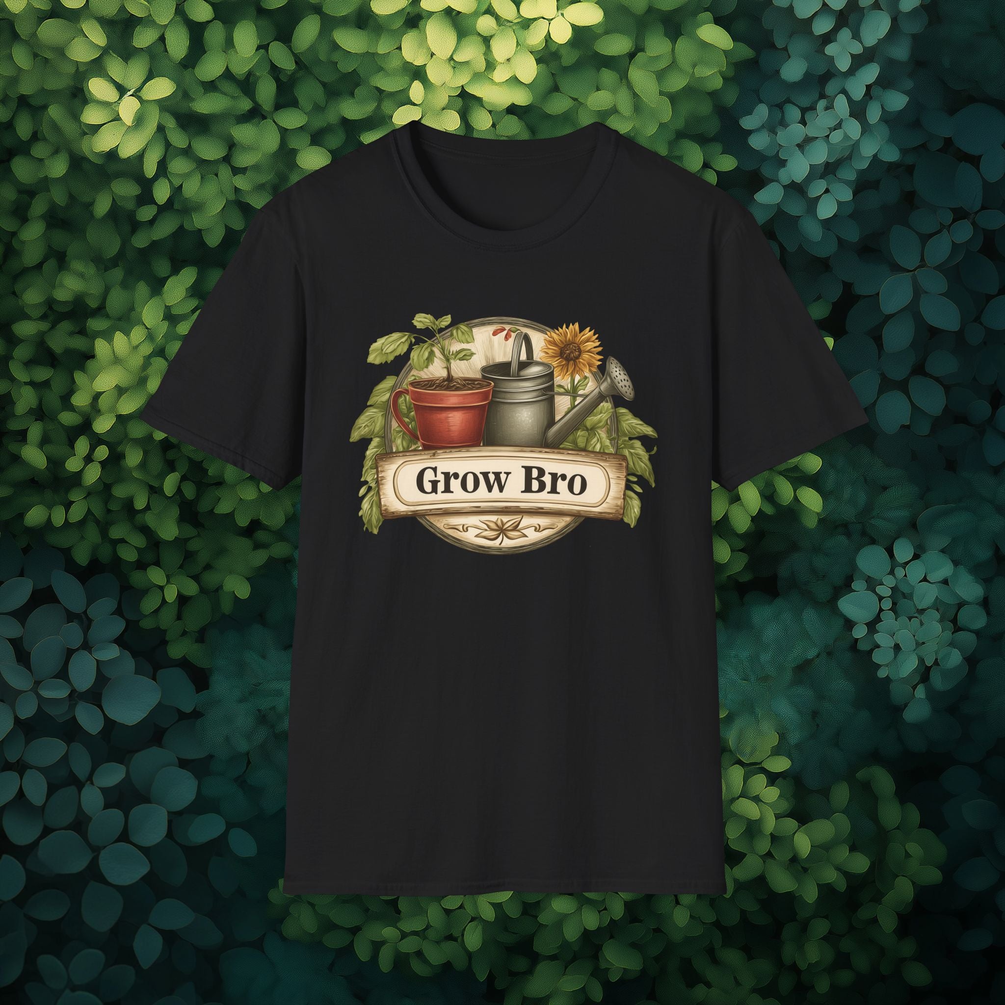 Vintage Grow Bro T-Shirt for  Backyard Gardeners