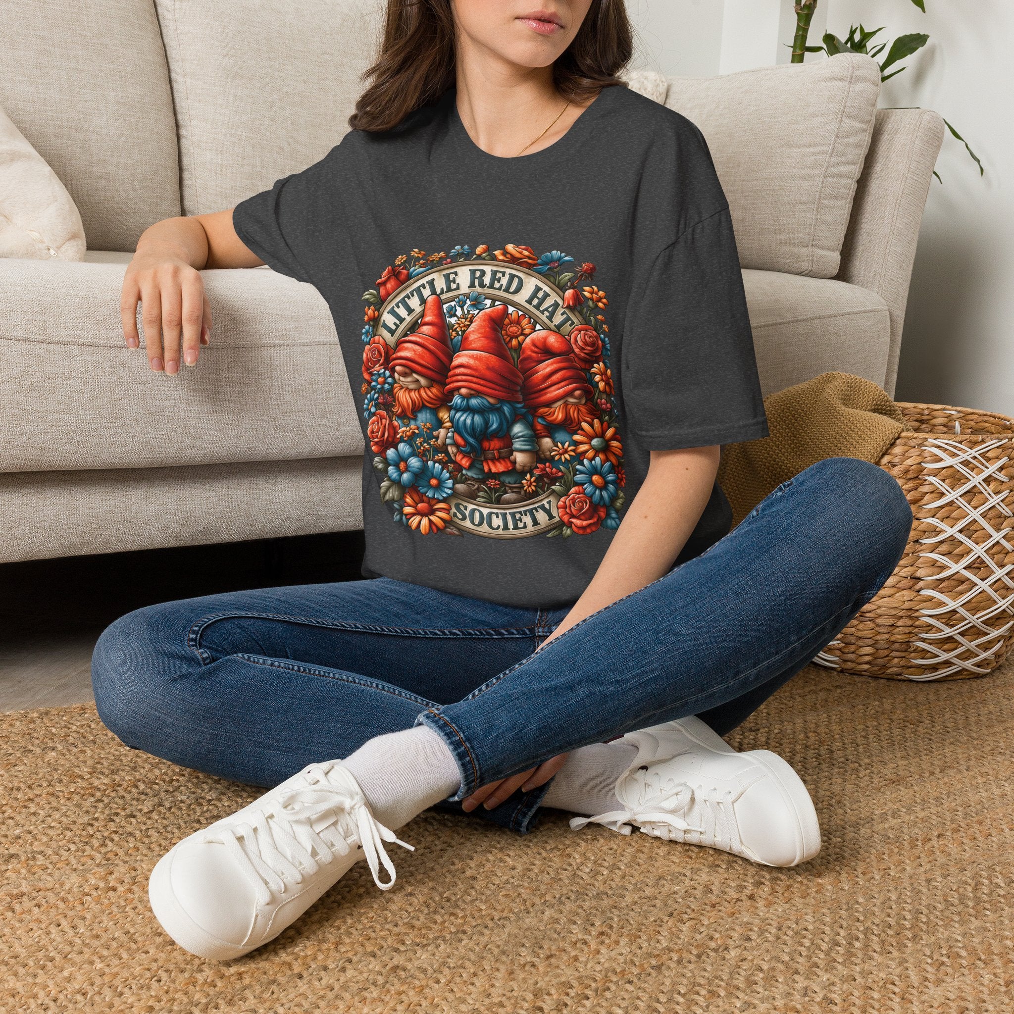 Garden Gnome Little Red Hat Society T-Shirt
