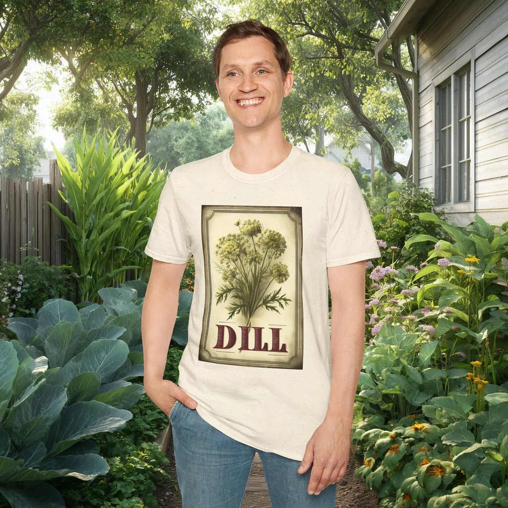 Dill Herb Vintage Seed Packet T-Shirt for Nature Lovers