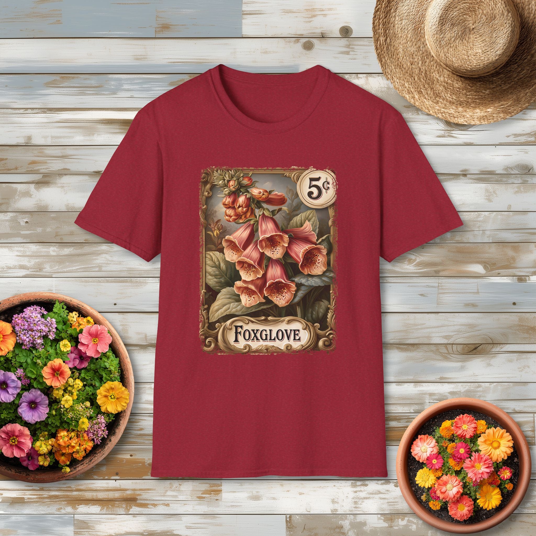 Foxglove Vintage Seed Packet T-Shirt