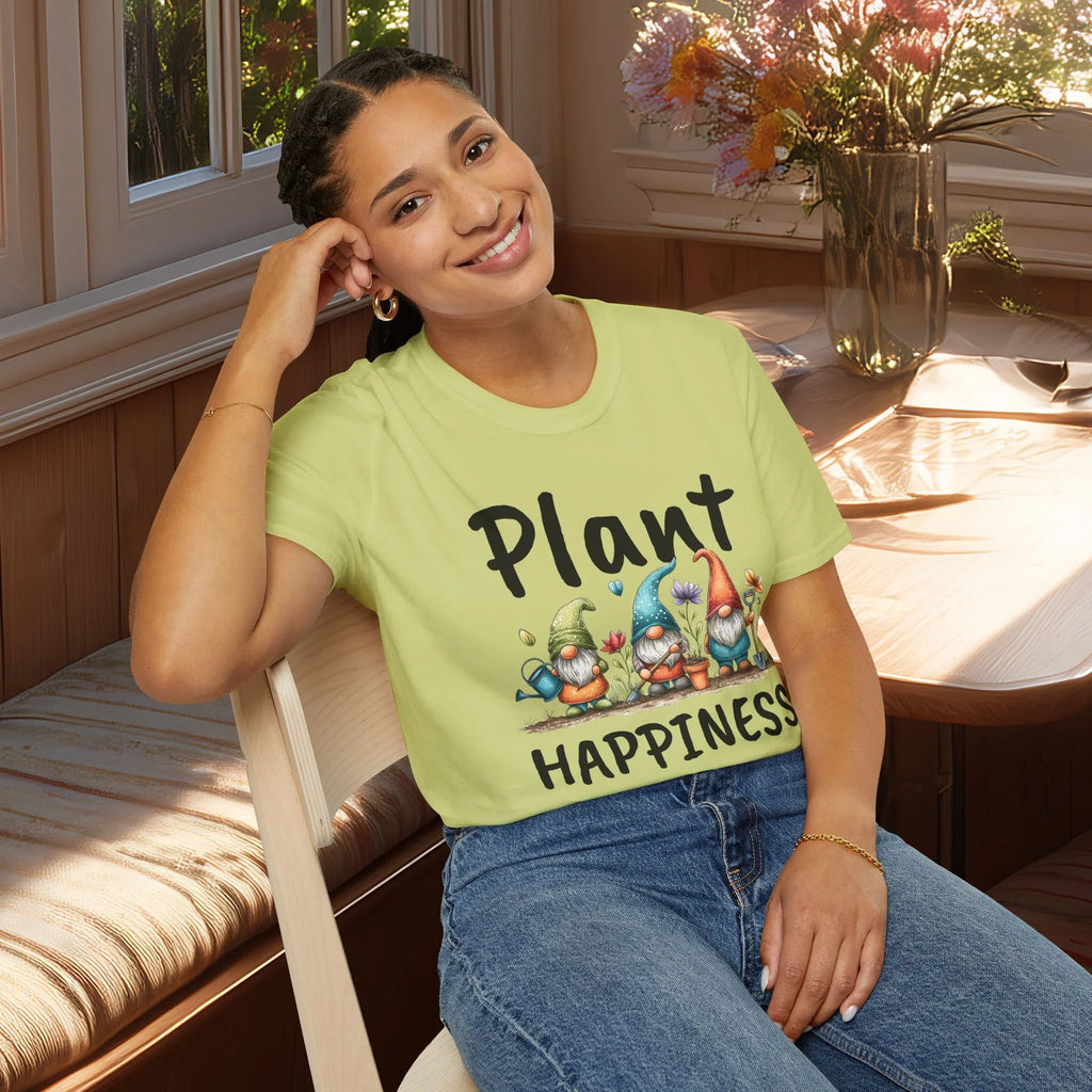 Plant Happiness Garden Gnome Trio T-Shirt