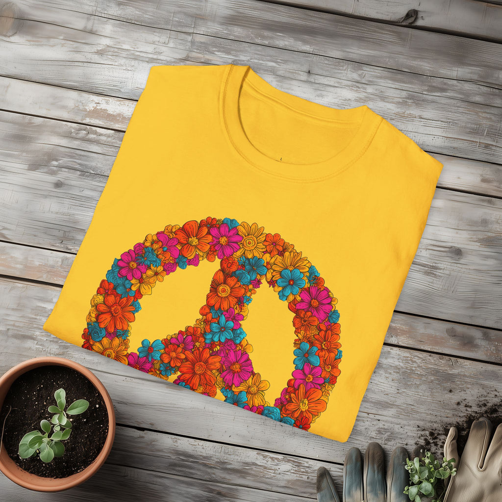 Flower Power Peace Sign Tee