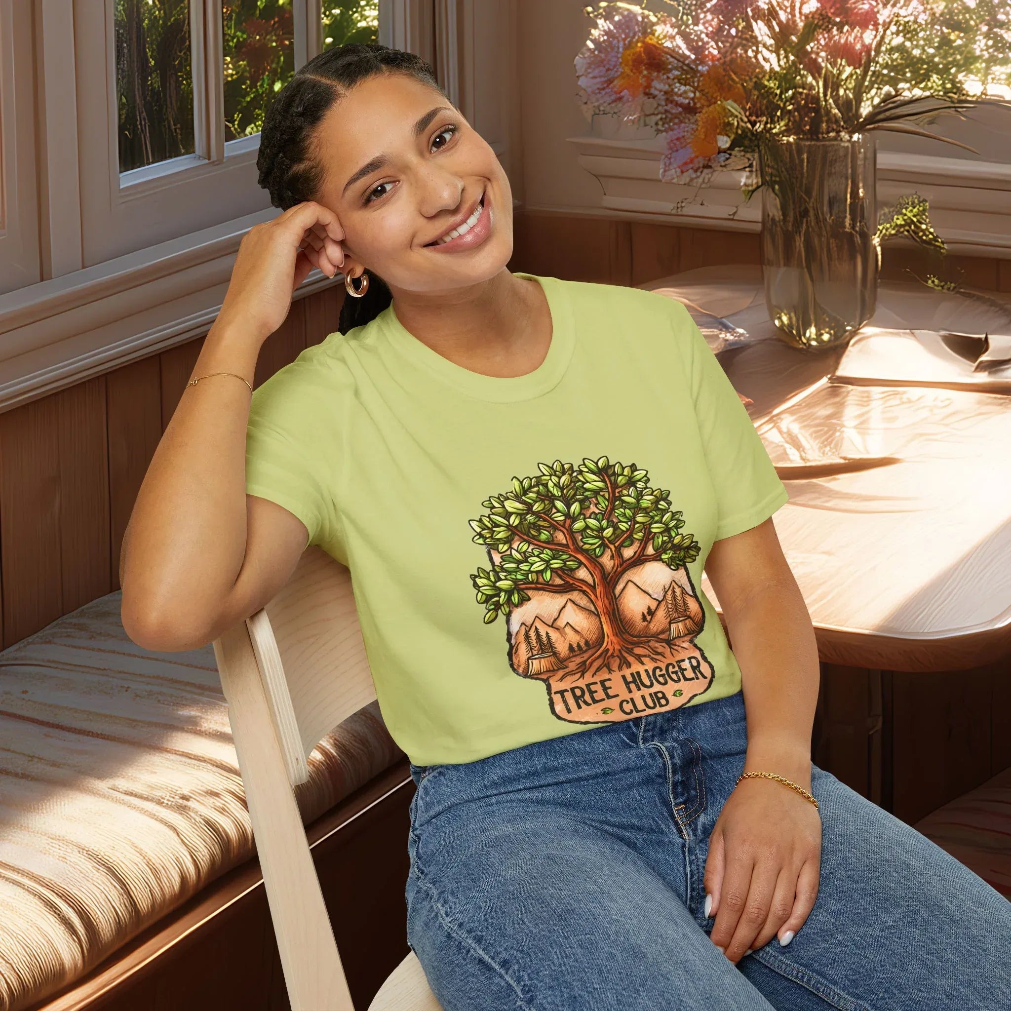 National Park Style Tree Hugger Club Shirt