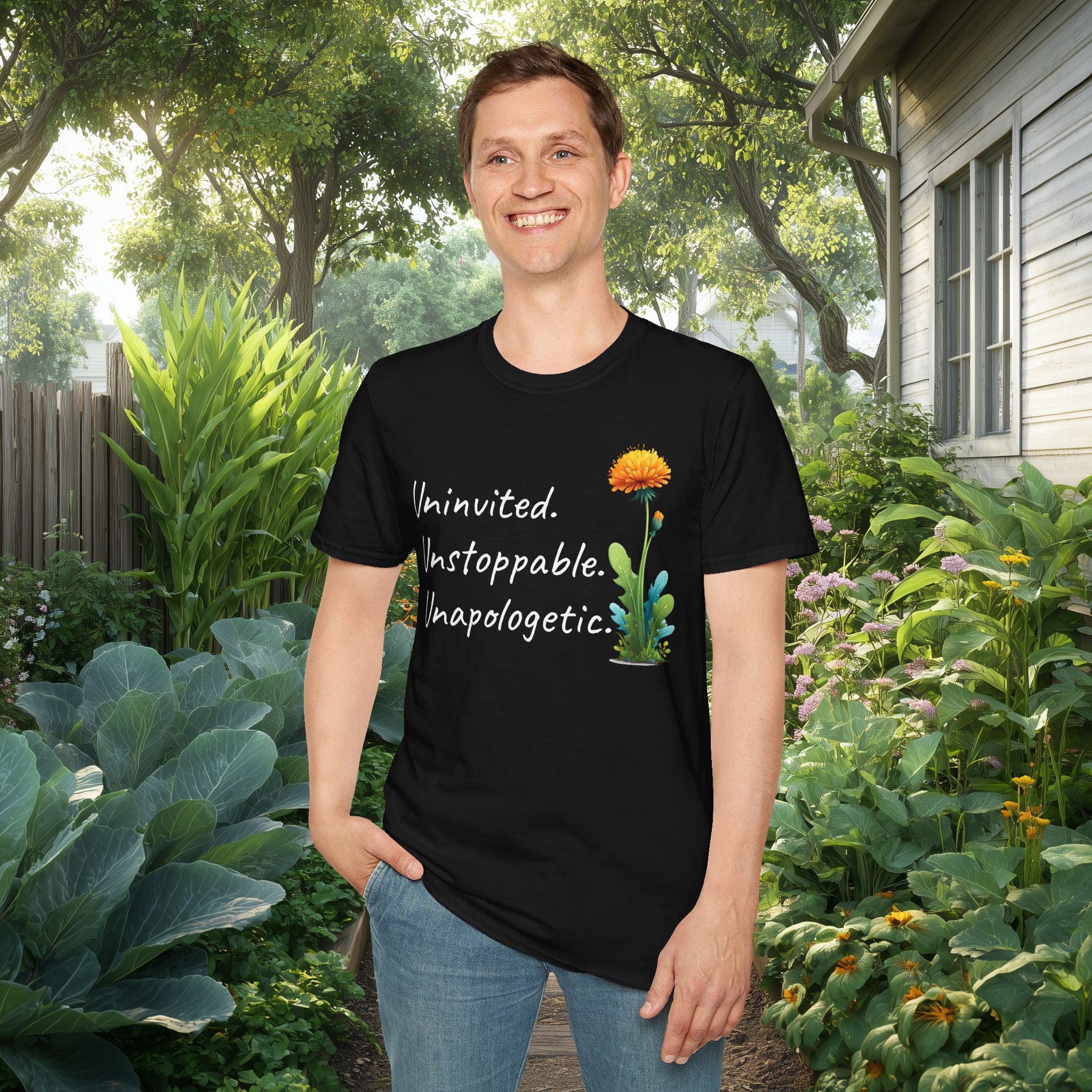 Uninvited Unstoppable Unapologetic Dandelion Tee